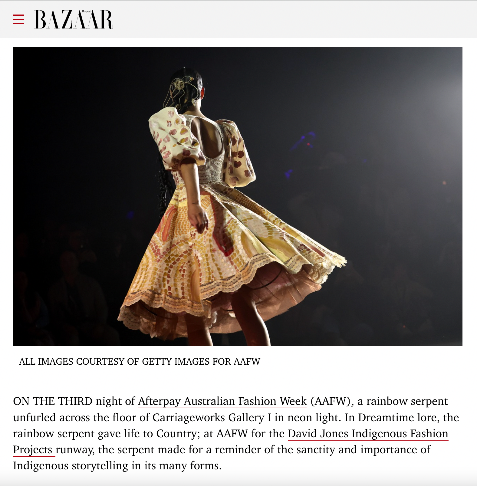 Harpers Bazaar article on Miimi and Jiinda