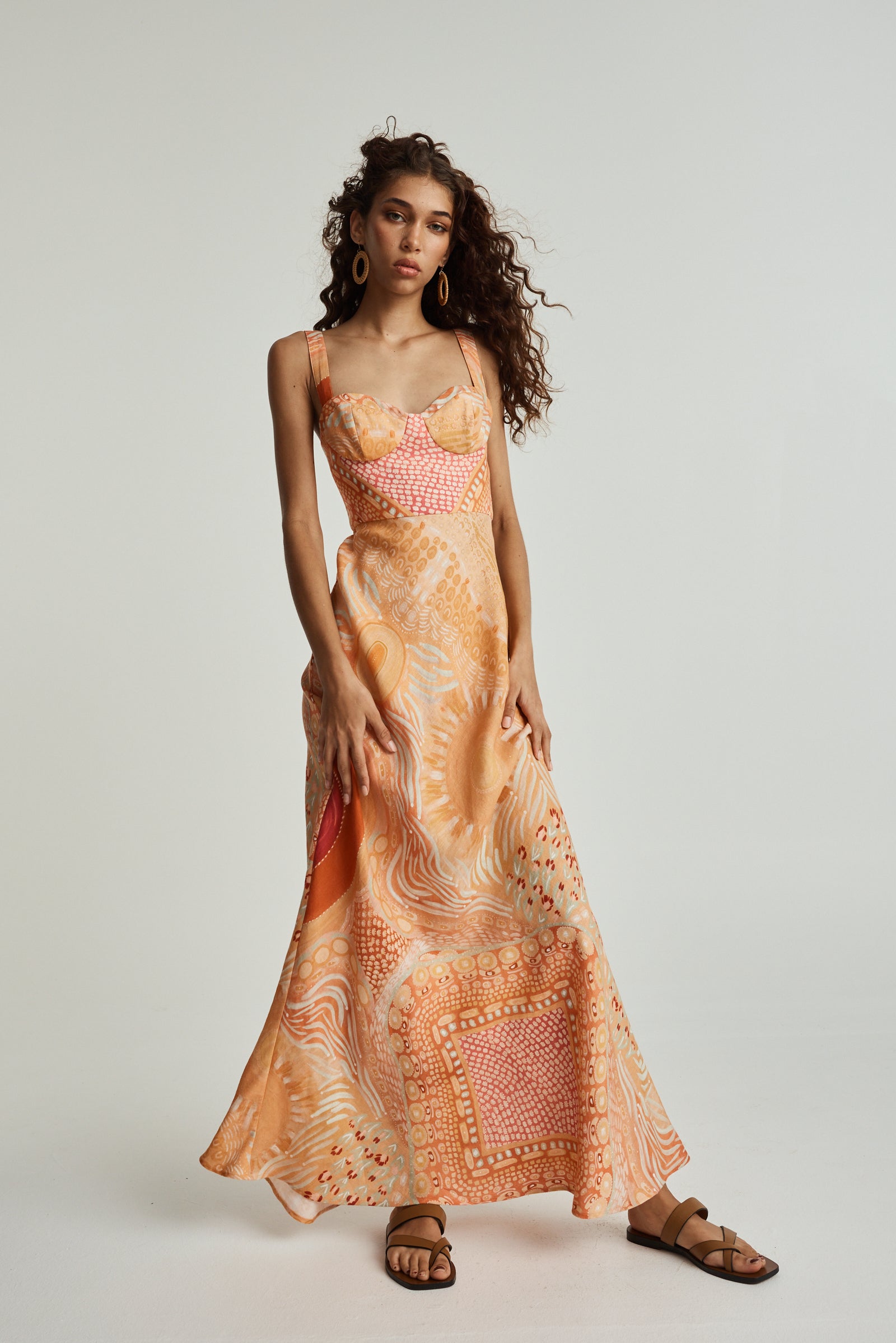 Gawngaan Linen Maxi Dress