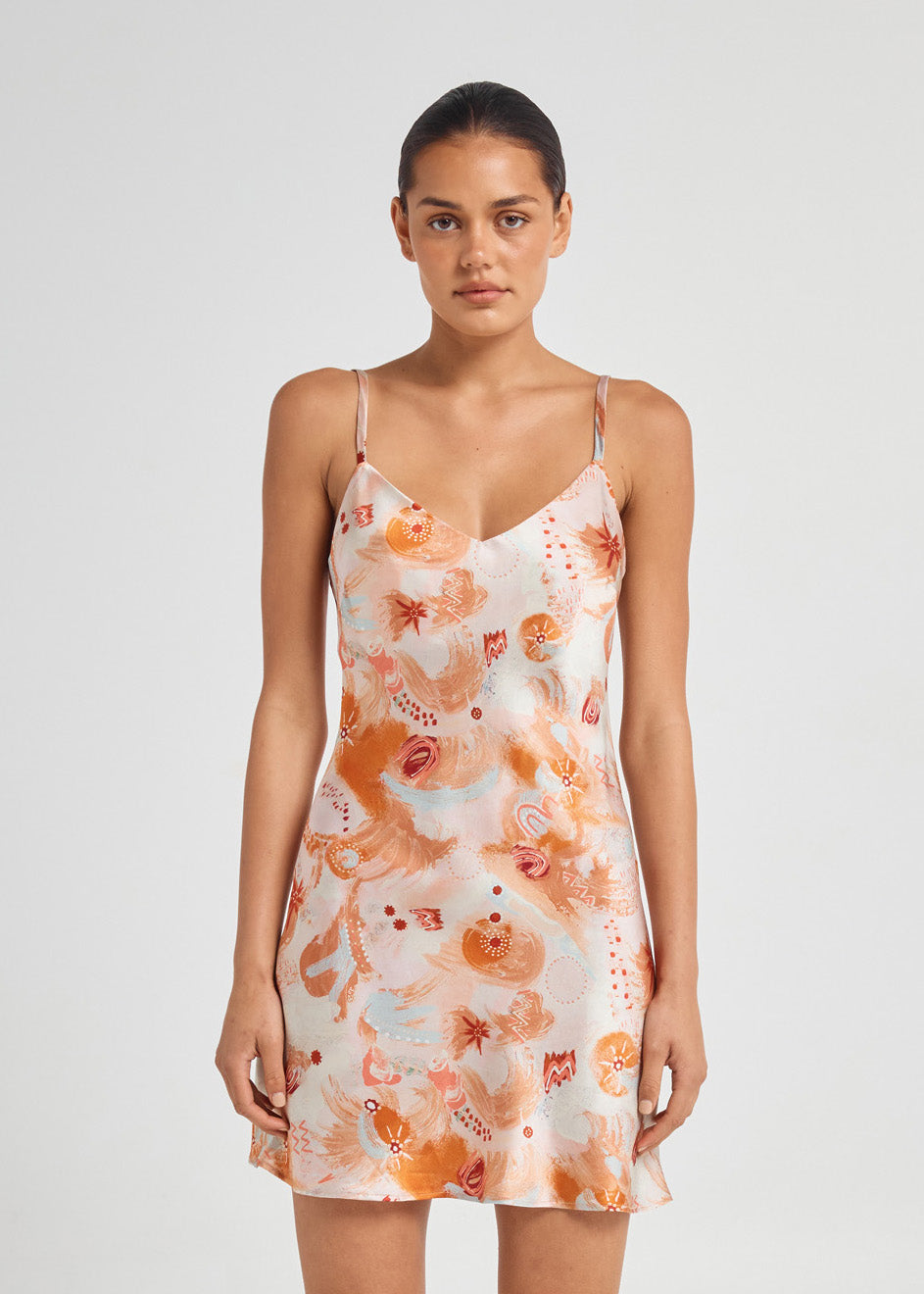 Bias Cut Silk Mini Slip