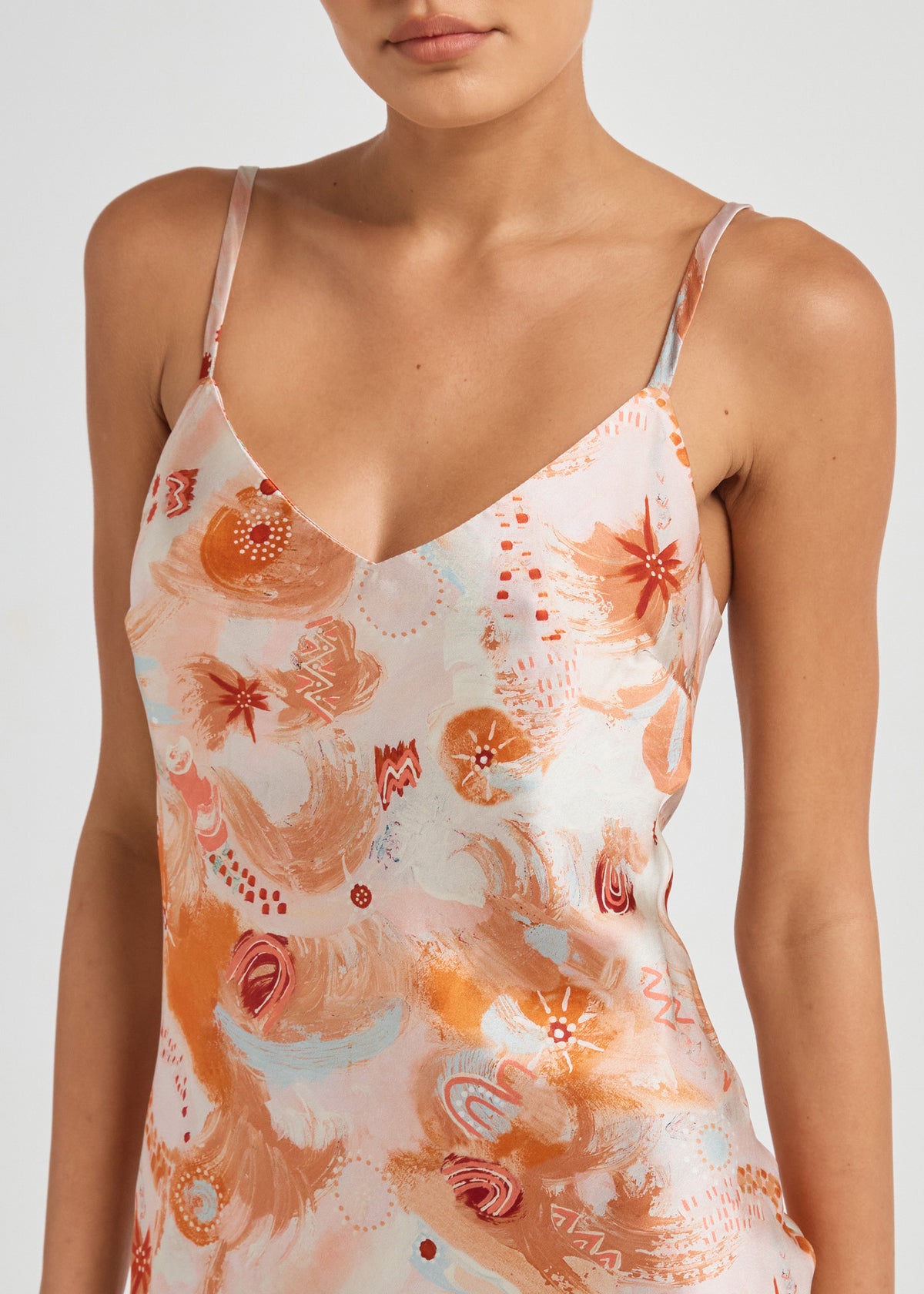 Bias Cut Silk Mini Slip