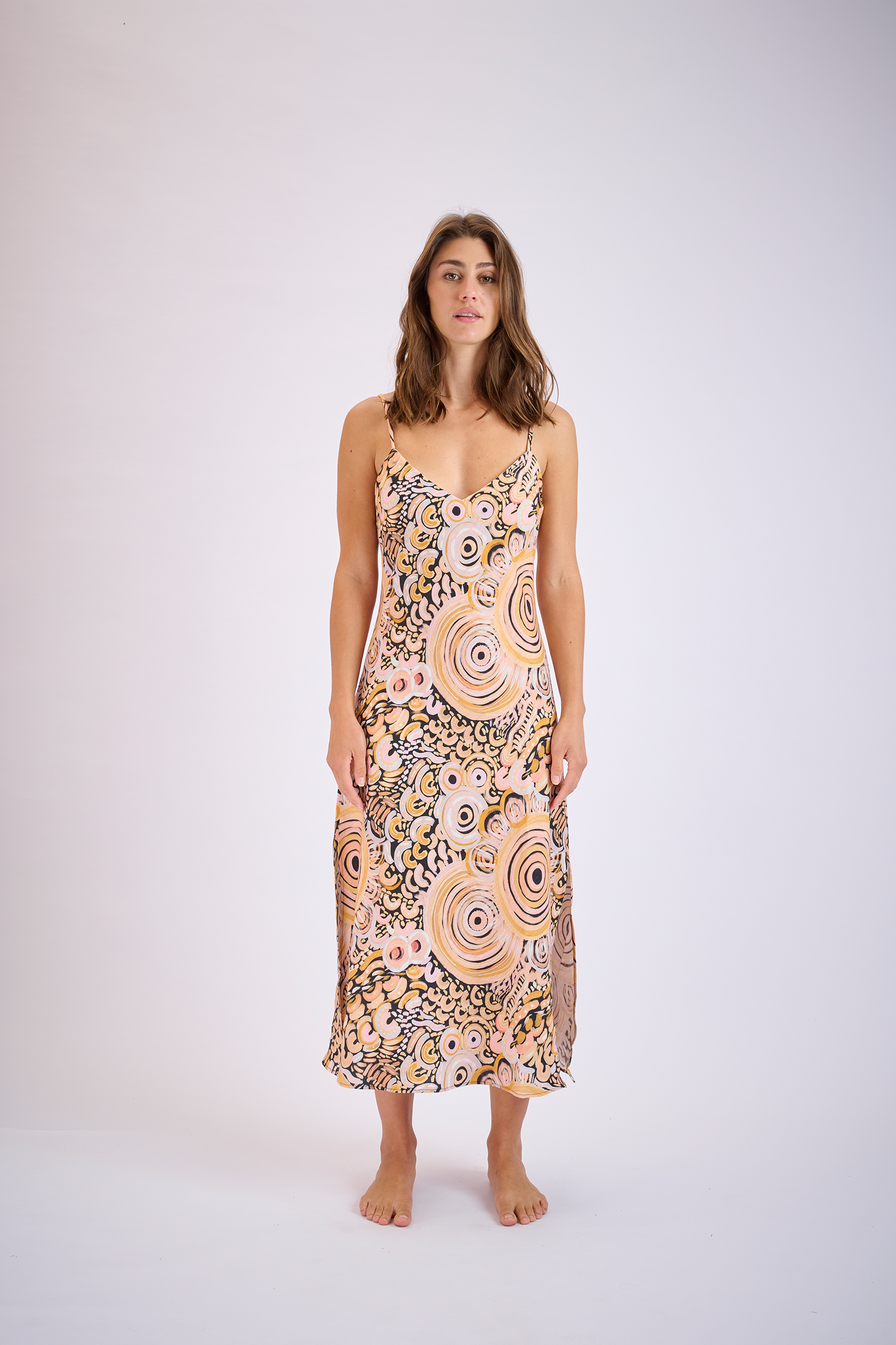 Yarilla Linen Slip Dress (Ready To Wear)