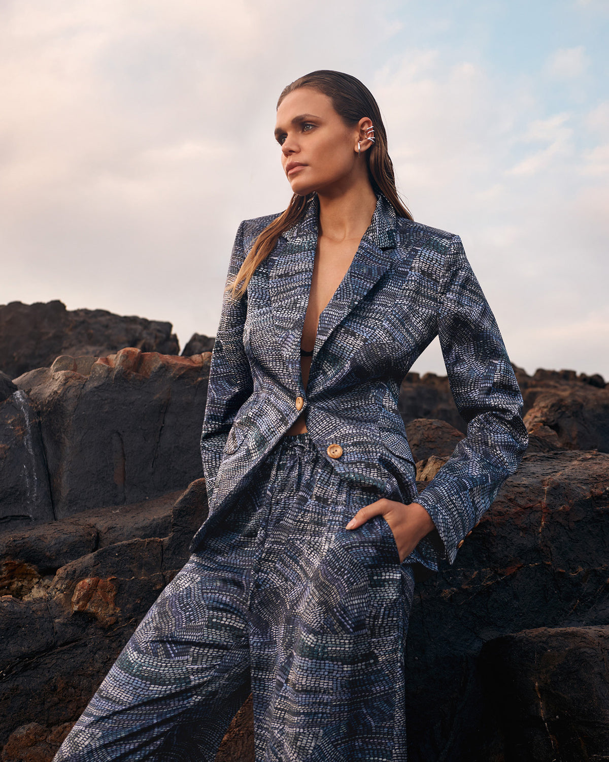 Silk Tailored Jacket