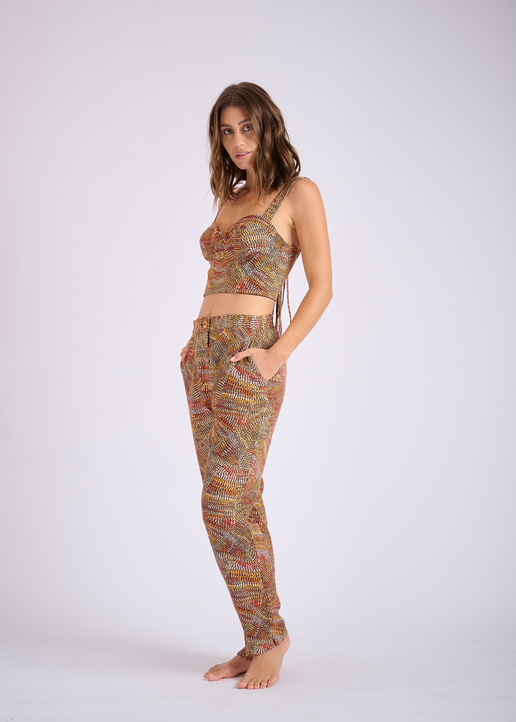 Jaanymili Linen Flattering Pant