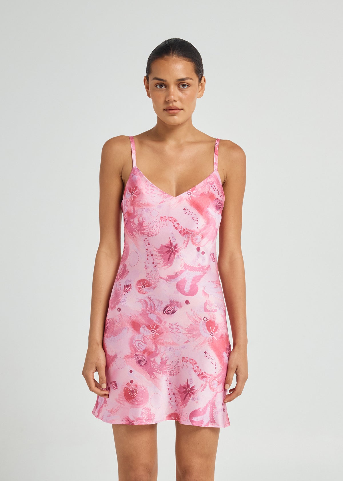 Bias Cut Silk Mini Slip