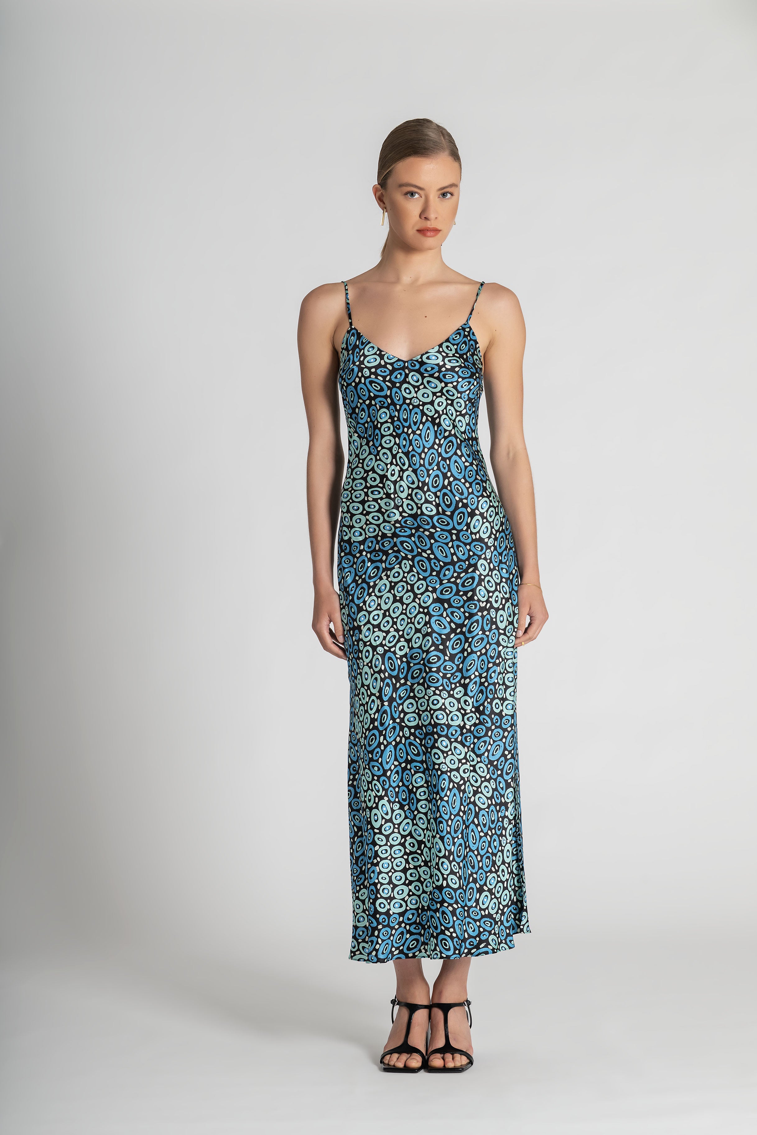 Collectors Edit | Jibaanga Navy Silk Bias Slip