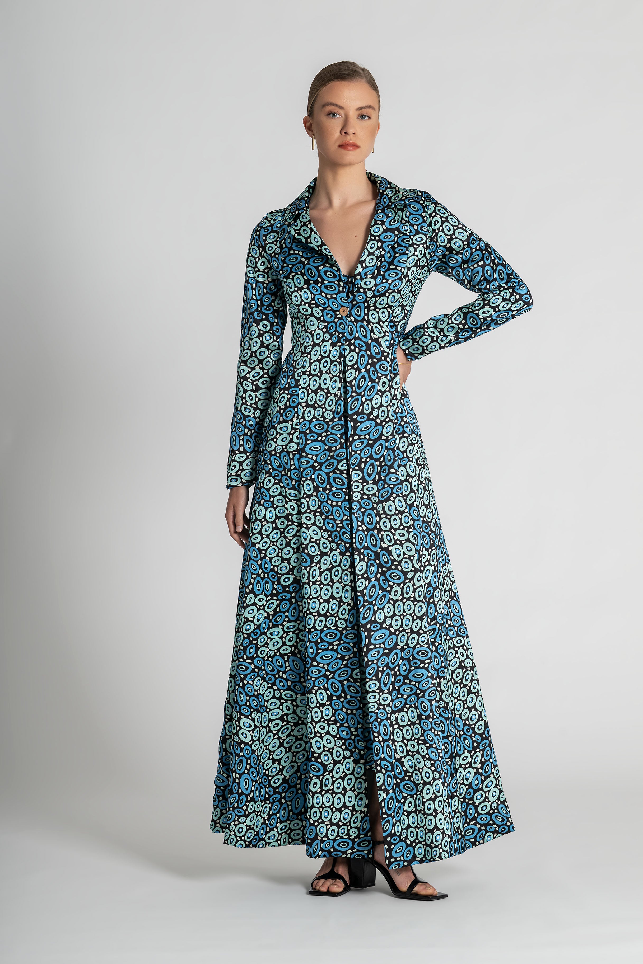 Collectors Edit | Jibaanga Navy Silk Trench