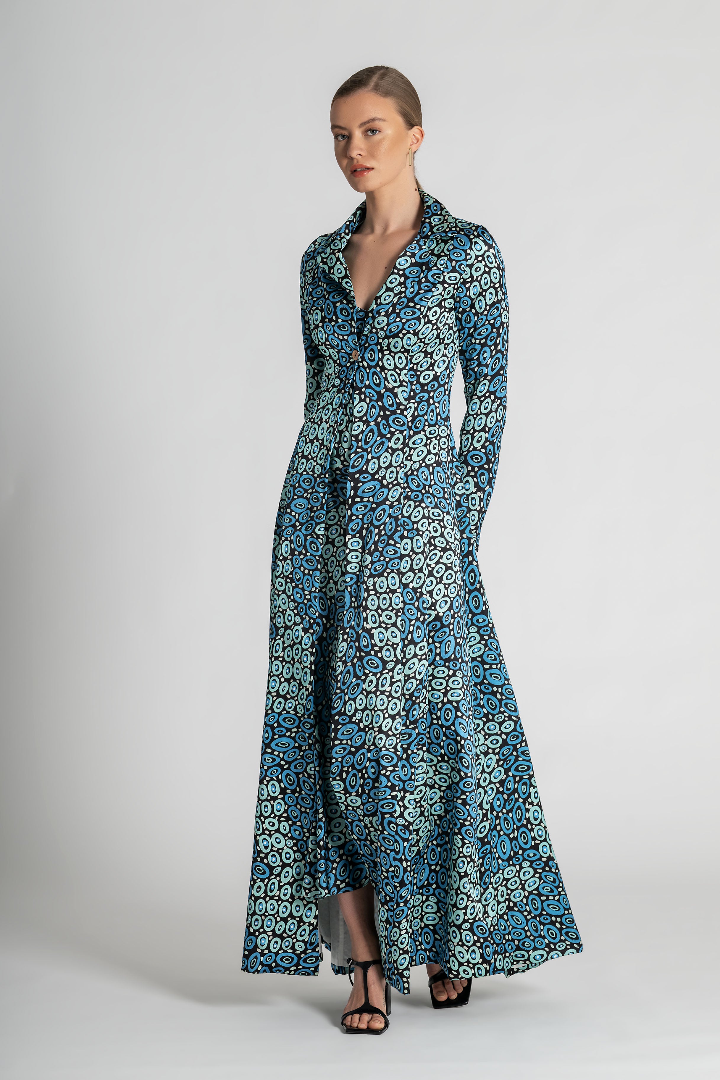 Collectors Edit | Jibaanga Navy Silk Trench