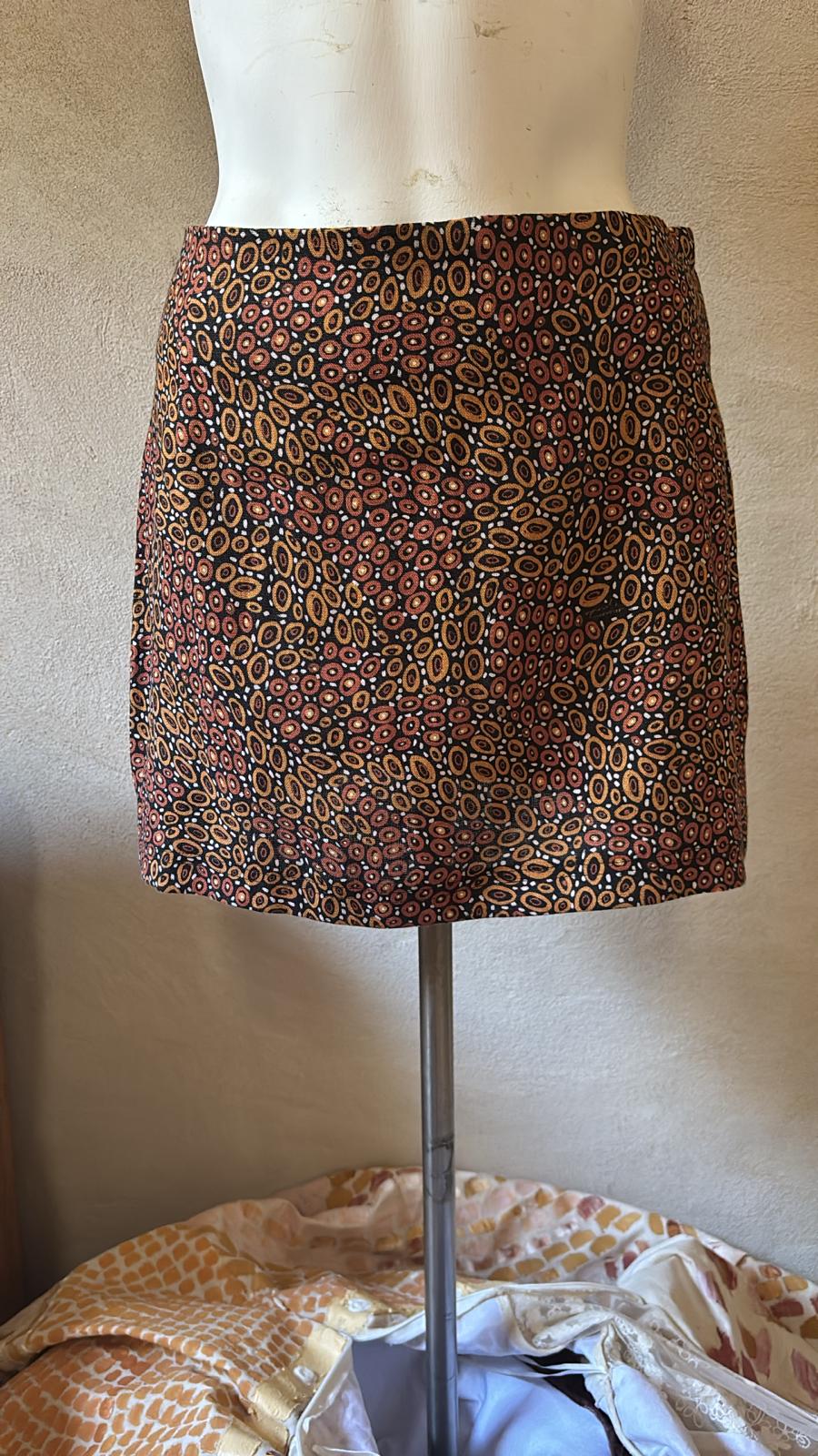 Collectors Edit | Jibaanga Chocolate Linen Mini Skirt