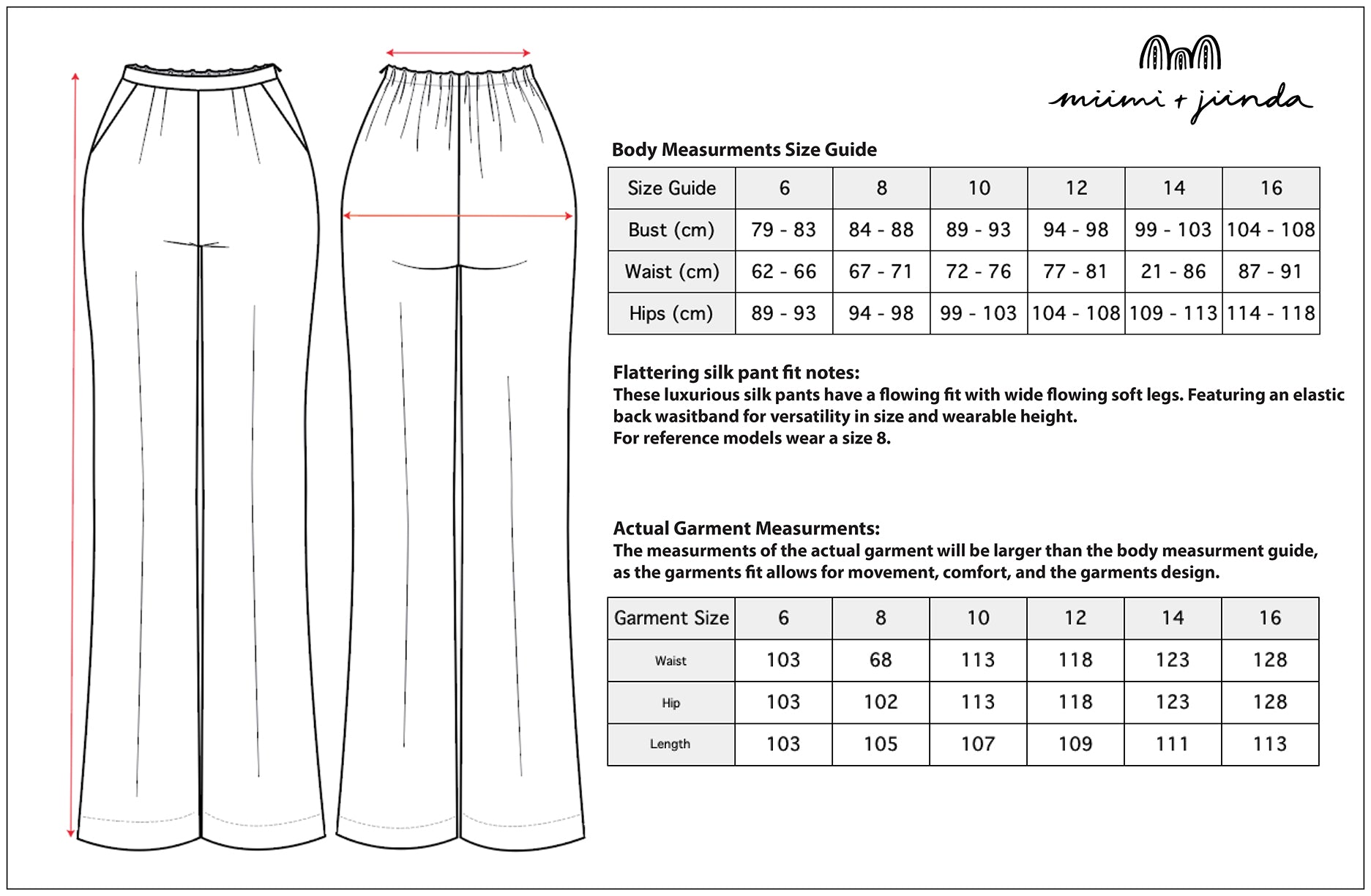 Jaanymilli Silk Tailored Pants