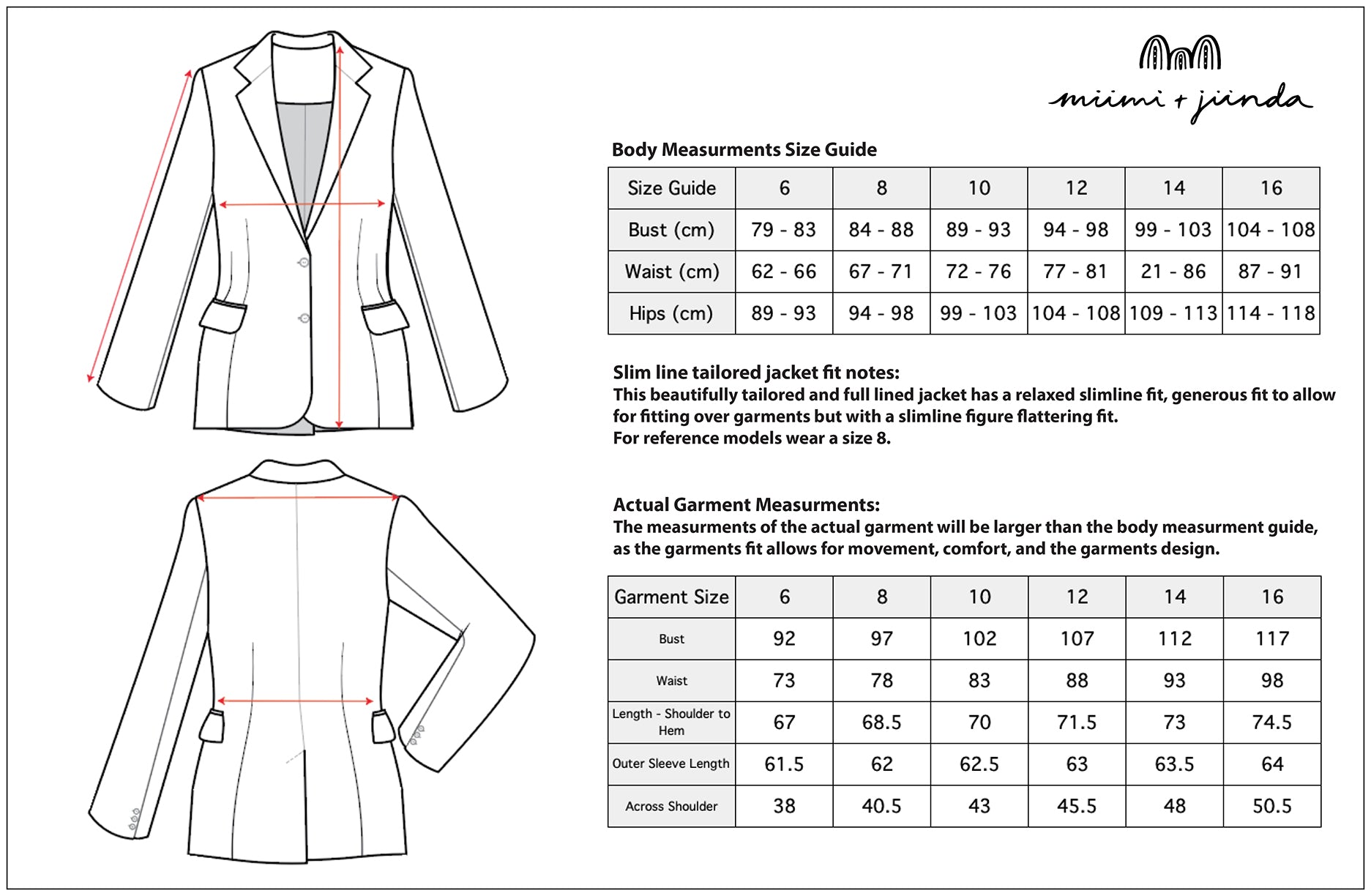Miinggi Linen Slimline Comfort Jacket