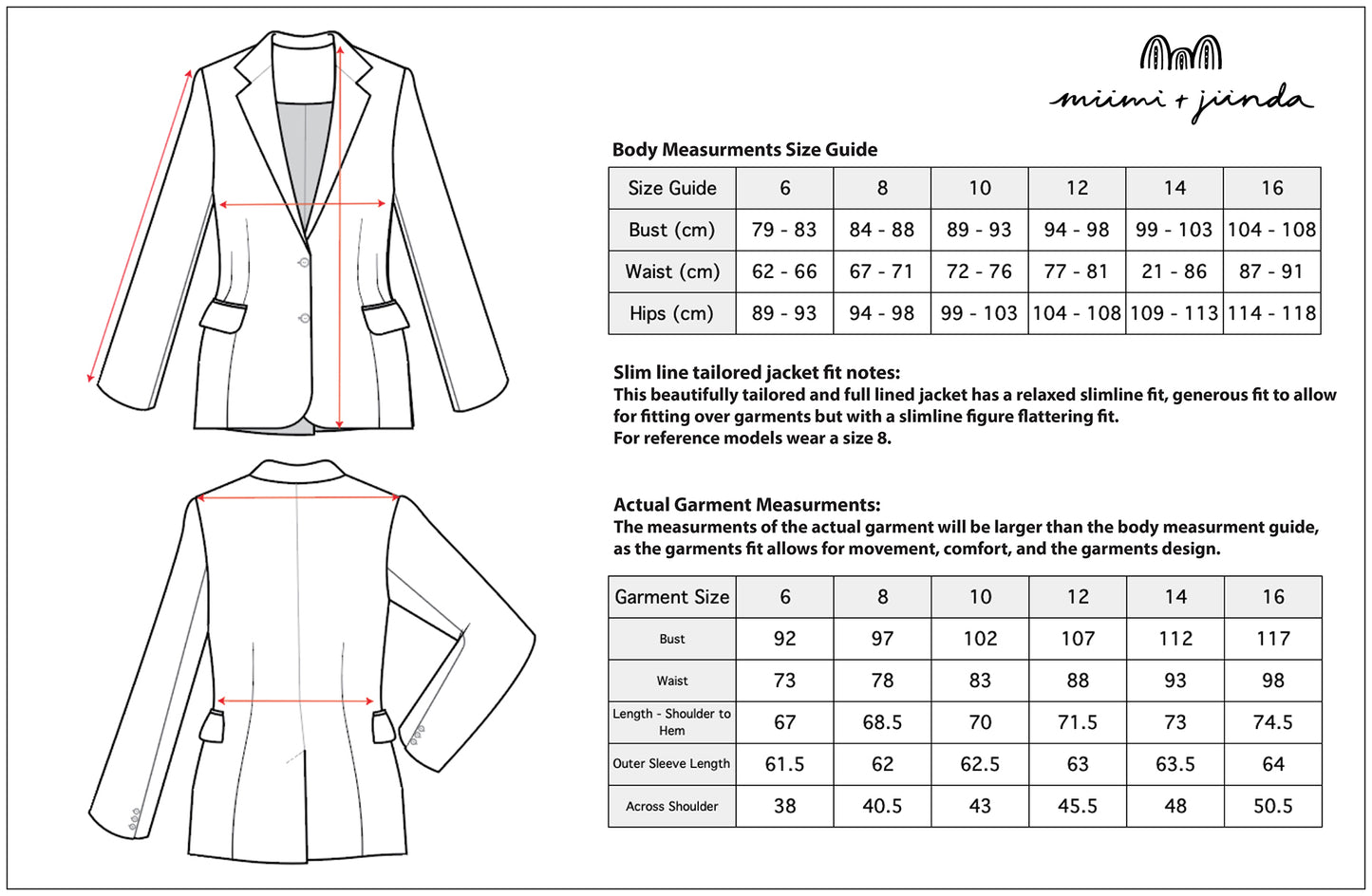 Jaanymili Slimline Comfort Silk Jacket