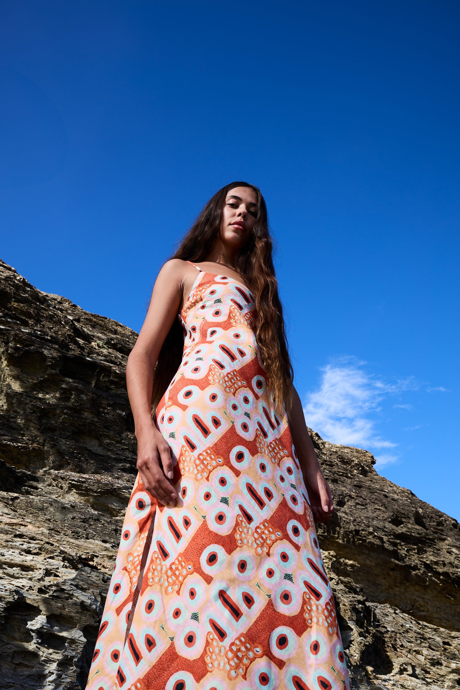 Baarlu Linen Slip Dress (Ready To Wear)