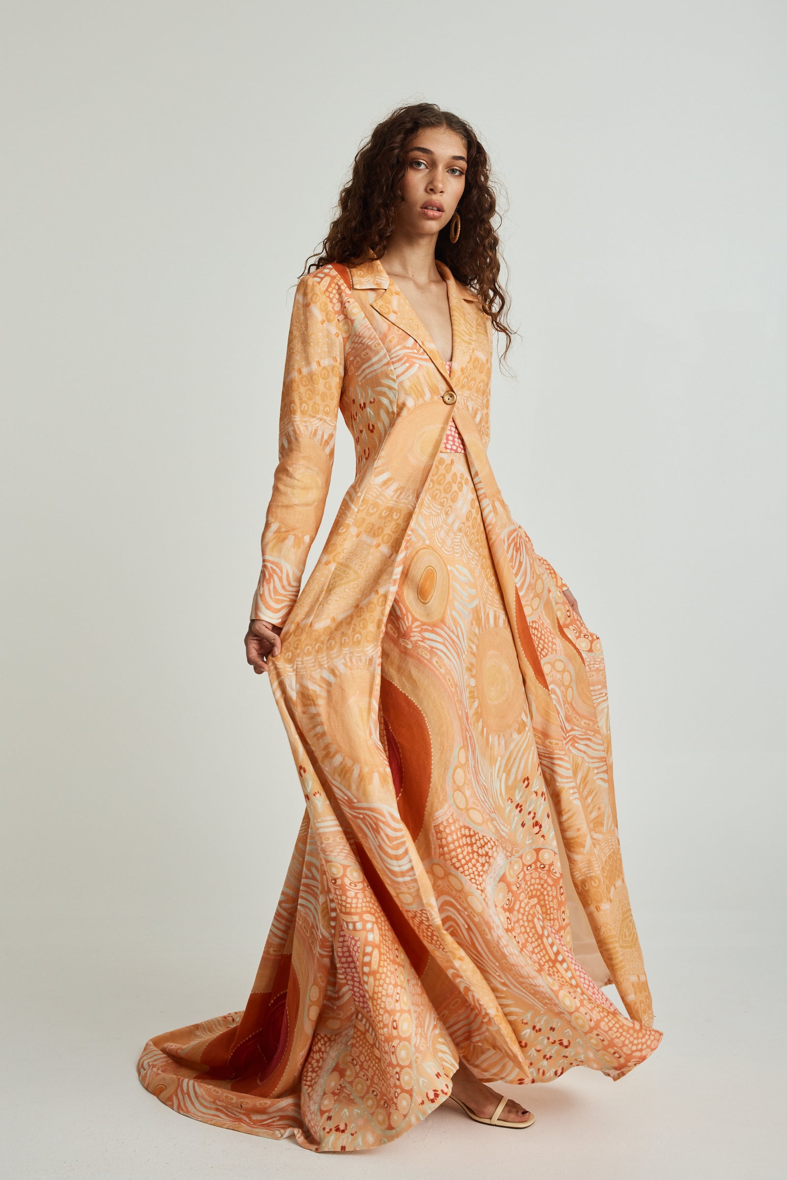 Gawngaan Linen Trench