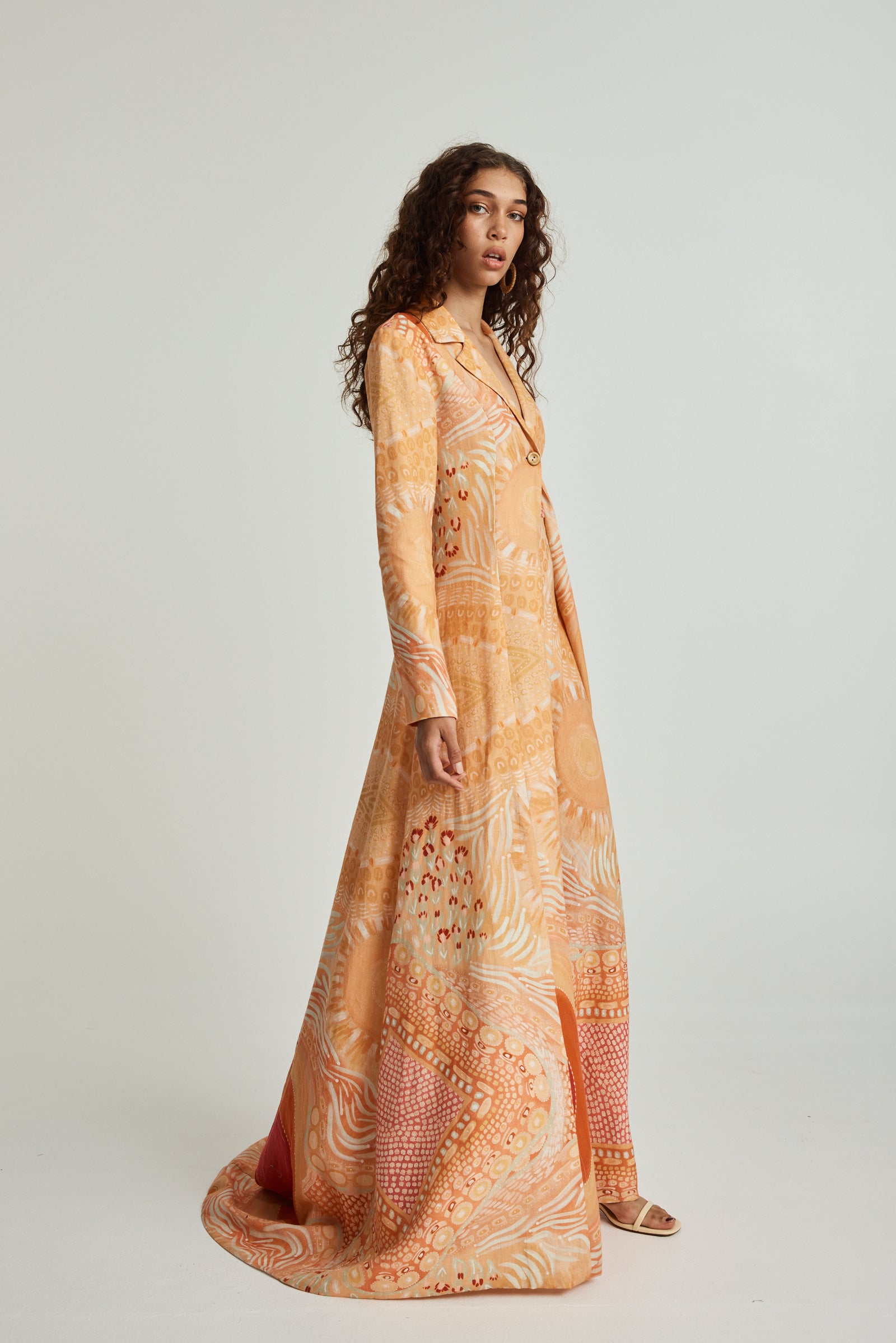 Gawngaan Linen Trench