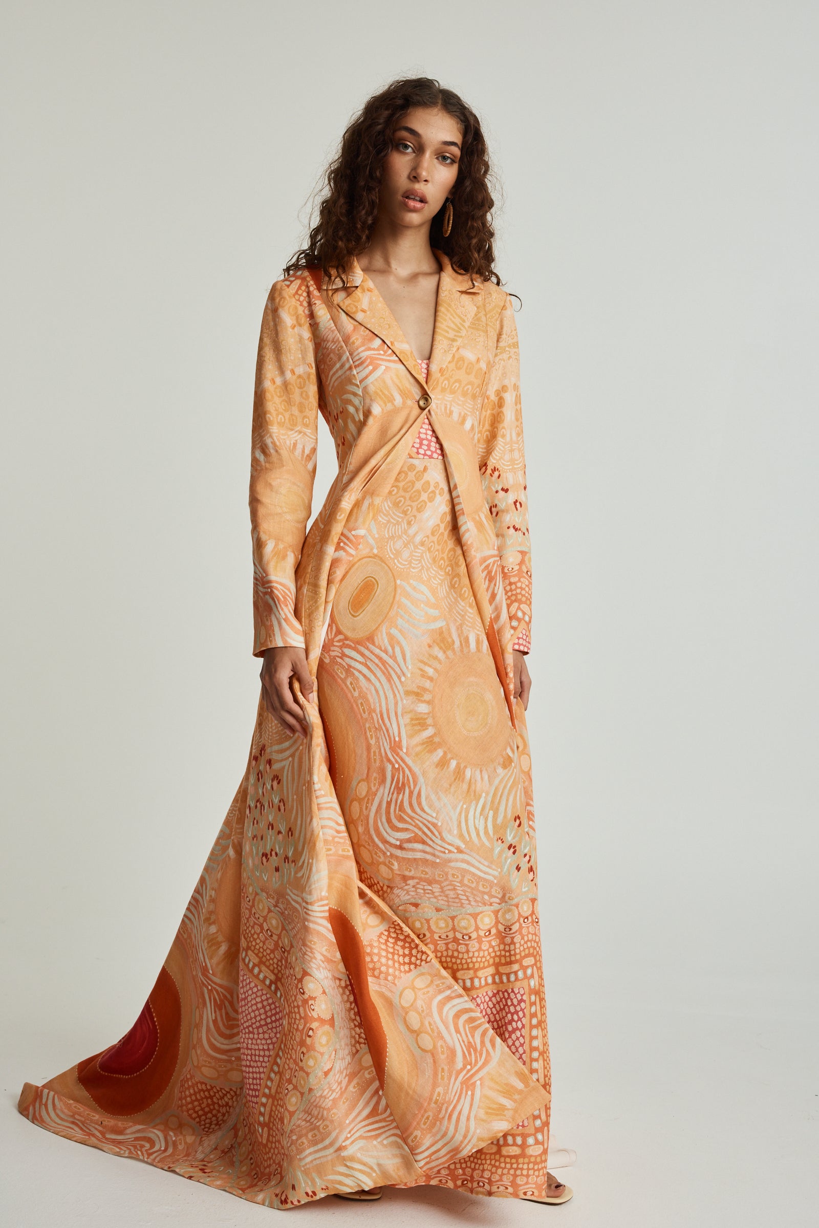 Gawngaan Linen Trench