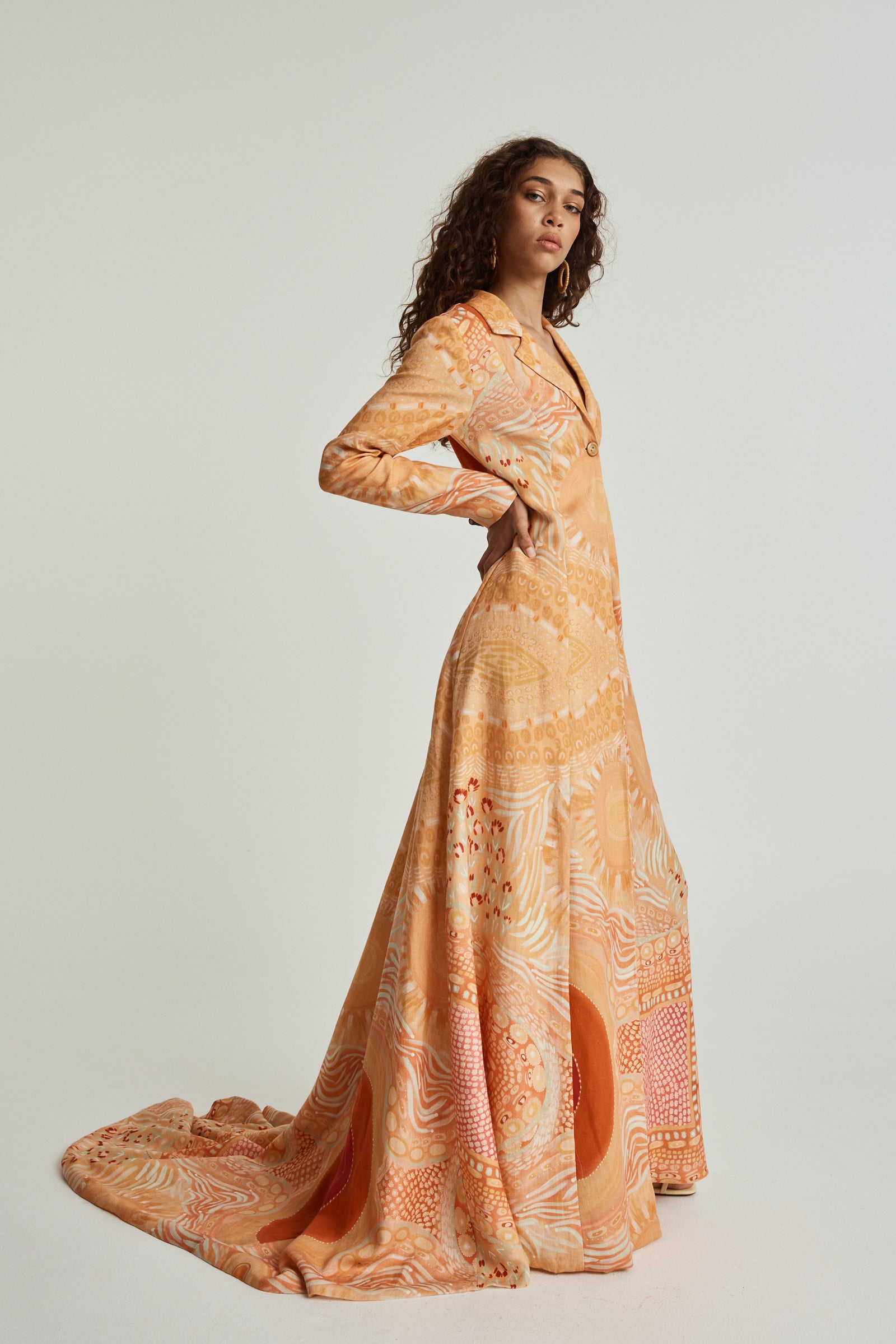 Gawngaan Linen Trench