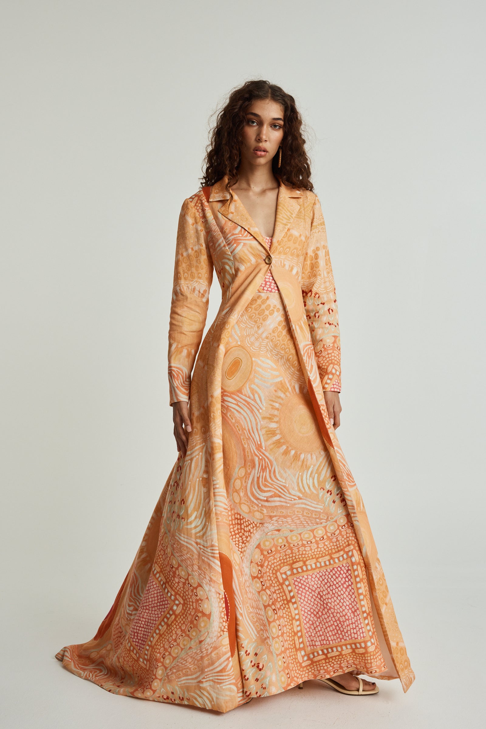 Gawngaan Linen Trench