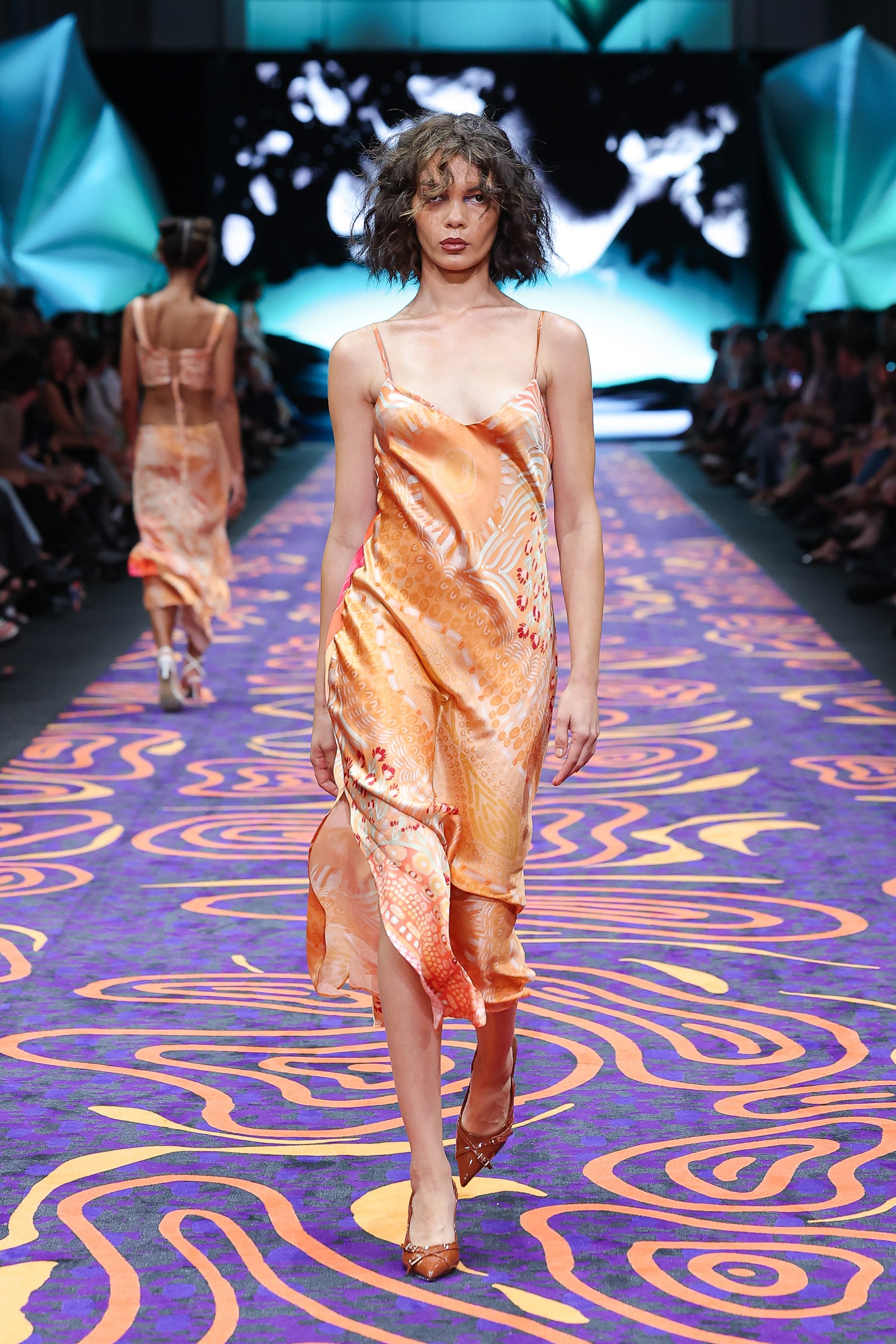 Gawngaan Silk Slip Dress