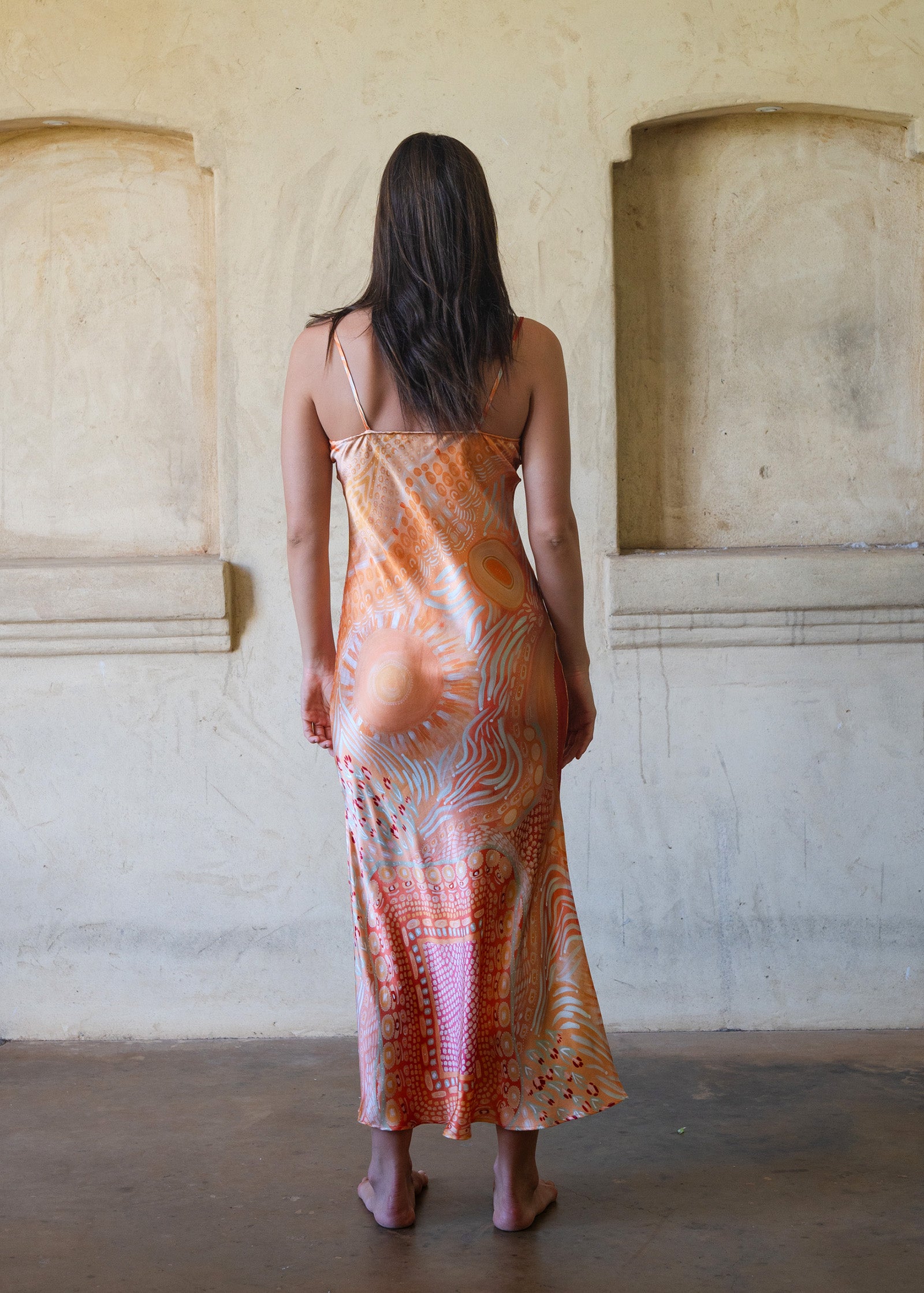 Gawngaan Silk Slip Dress