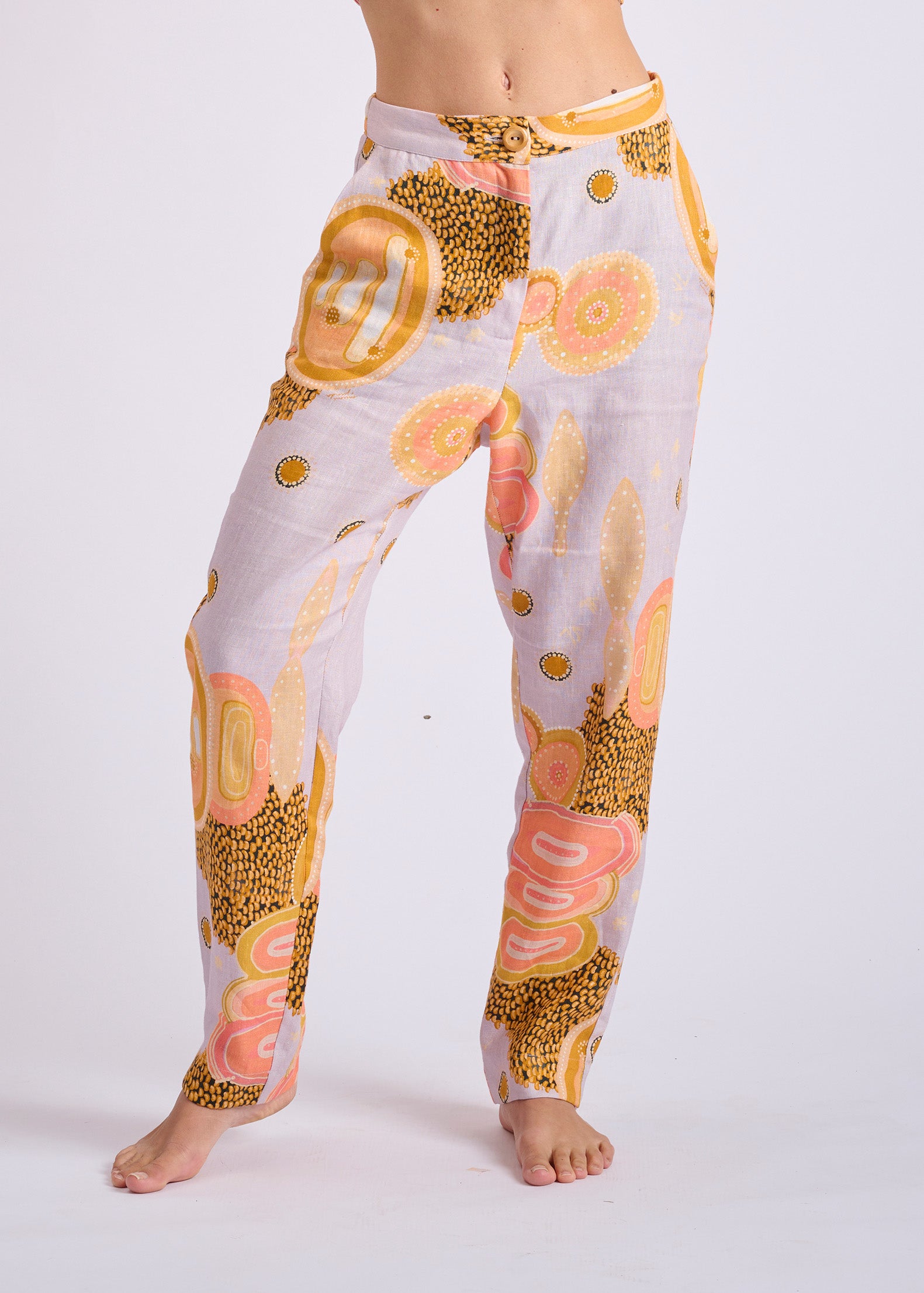 Gulgaany Linen Flattering Pant