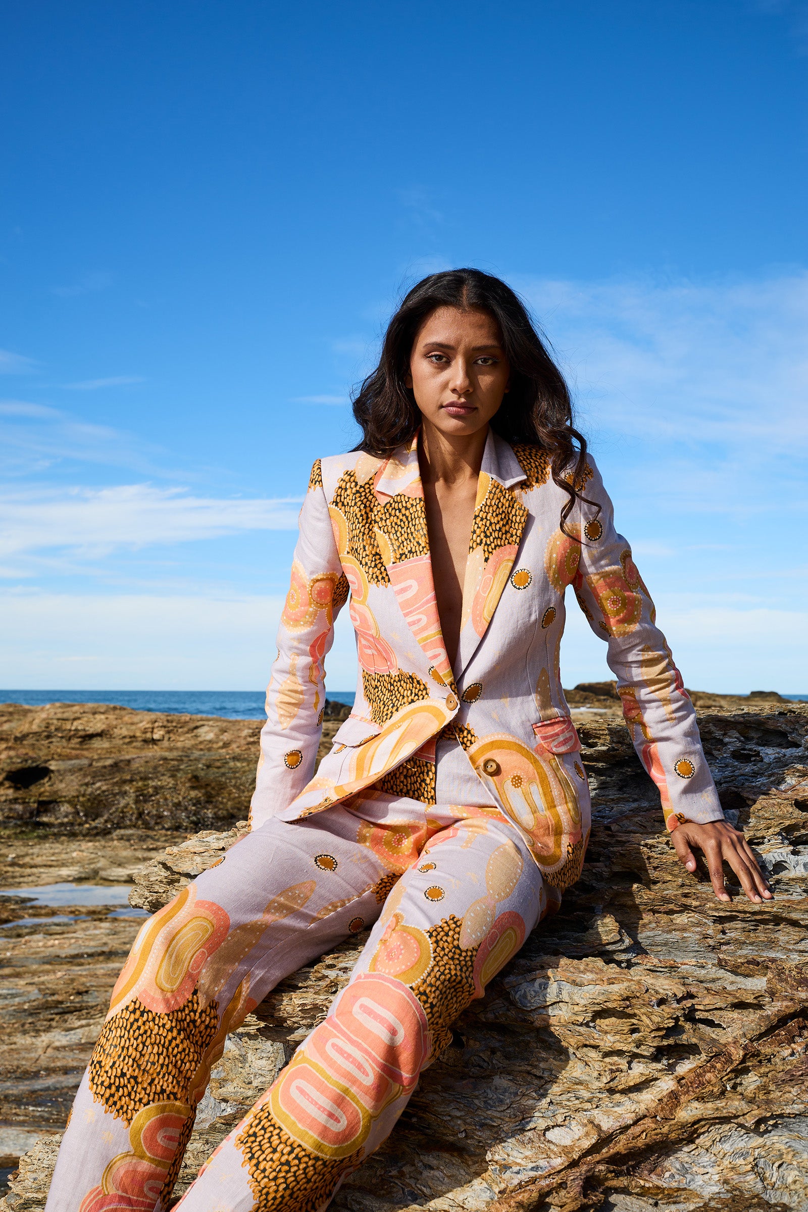 Gulgaany Linen Slimline Comfort Jacket