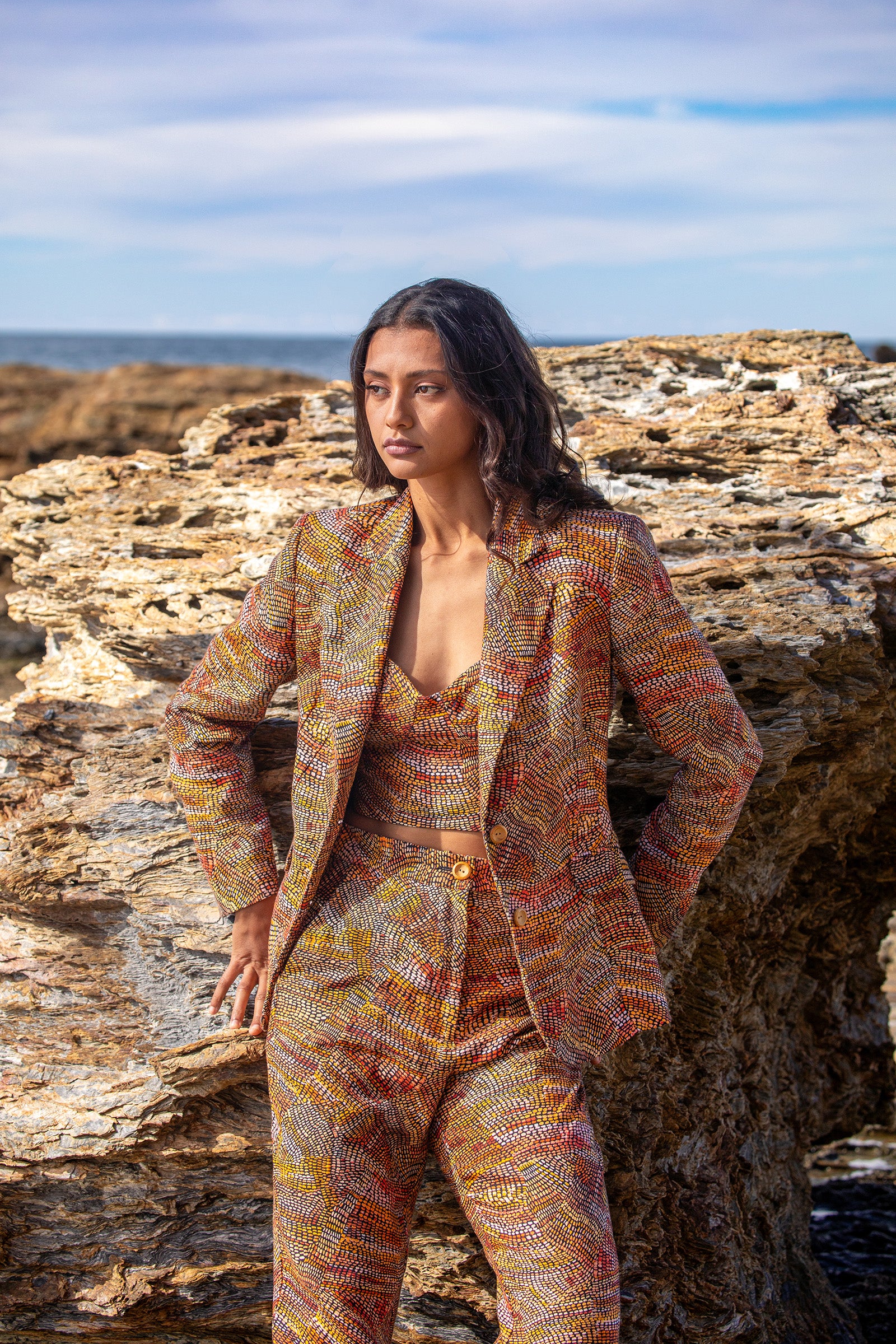 Jaanymili Linen Slimline Comfort Jacket