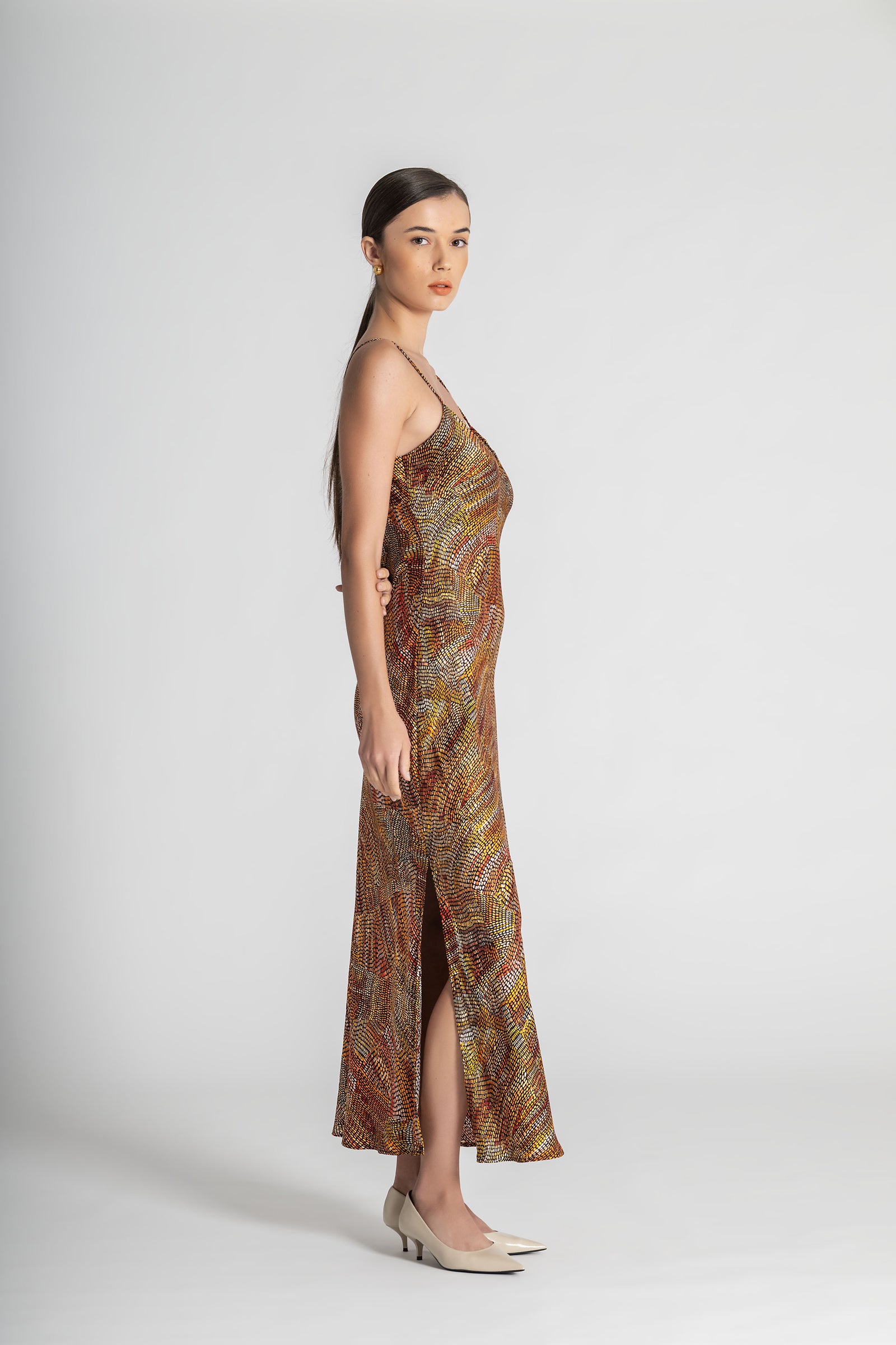 Jaanymili Silk Slip Dress