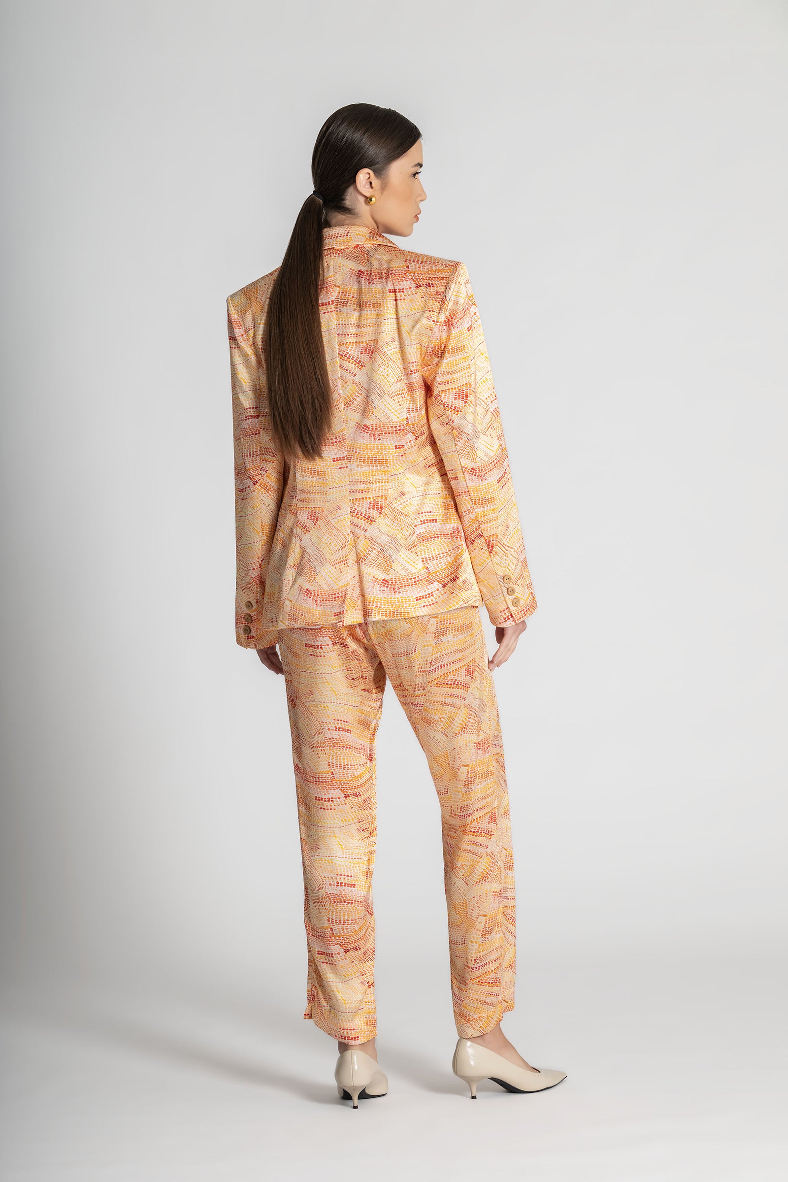 Jaanymili Sunset Flattering Silk Pant (Ready To Wear)