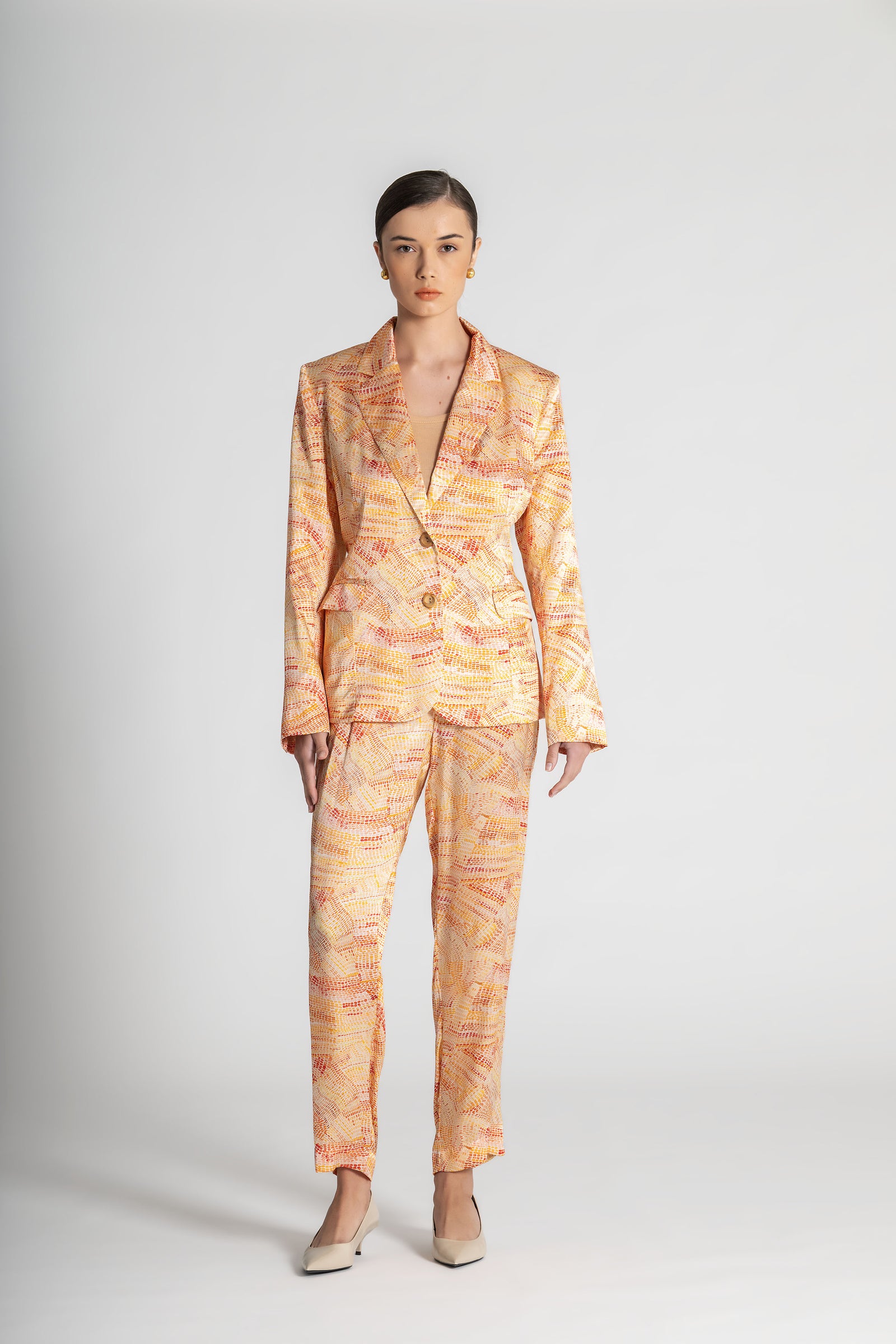 Jaanymili Sunset Slimline Comfort Silk Jacket