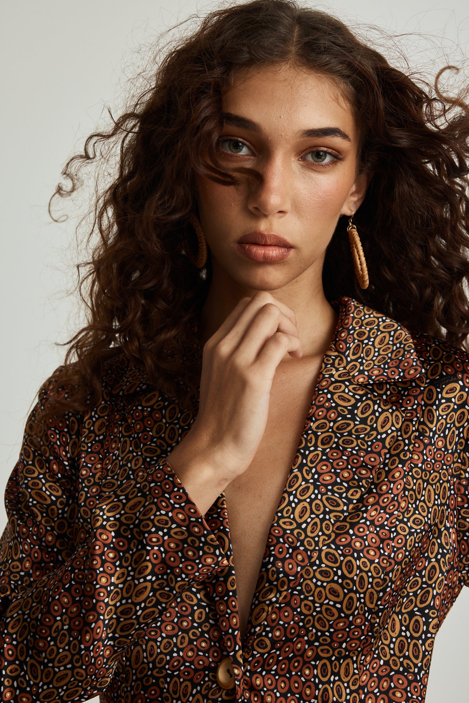 Jibaanga Chocolate Silk Trench