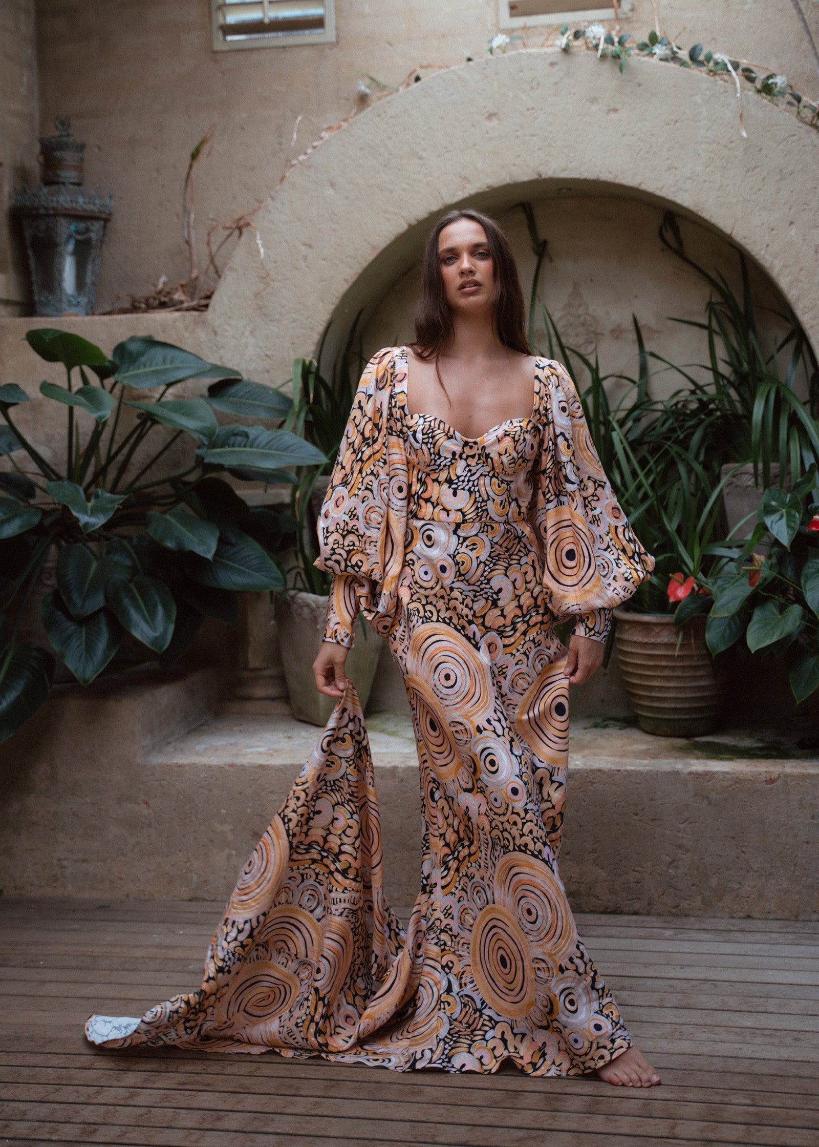 Yarilla Linen Formal Dress