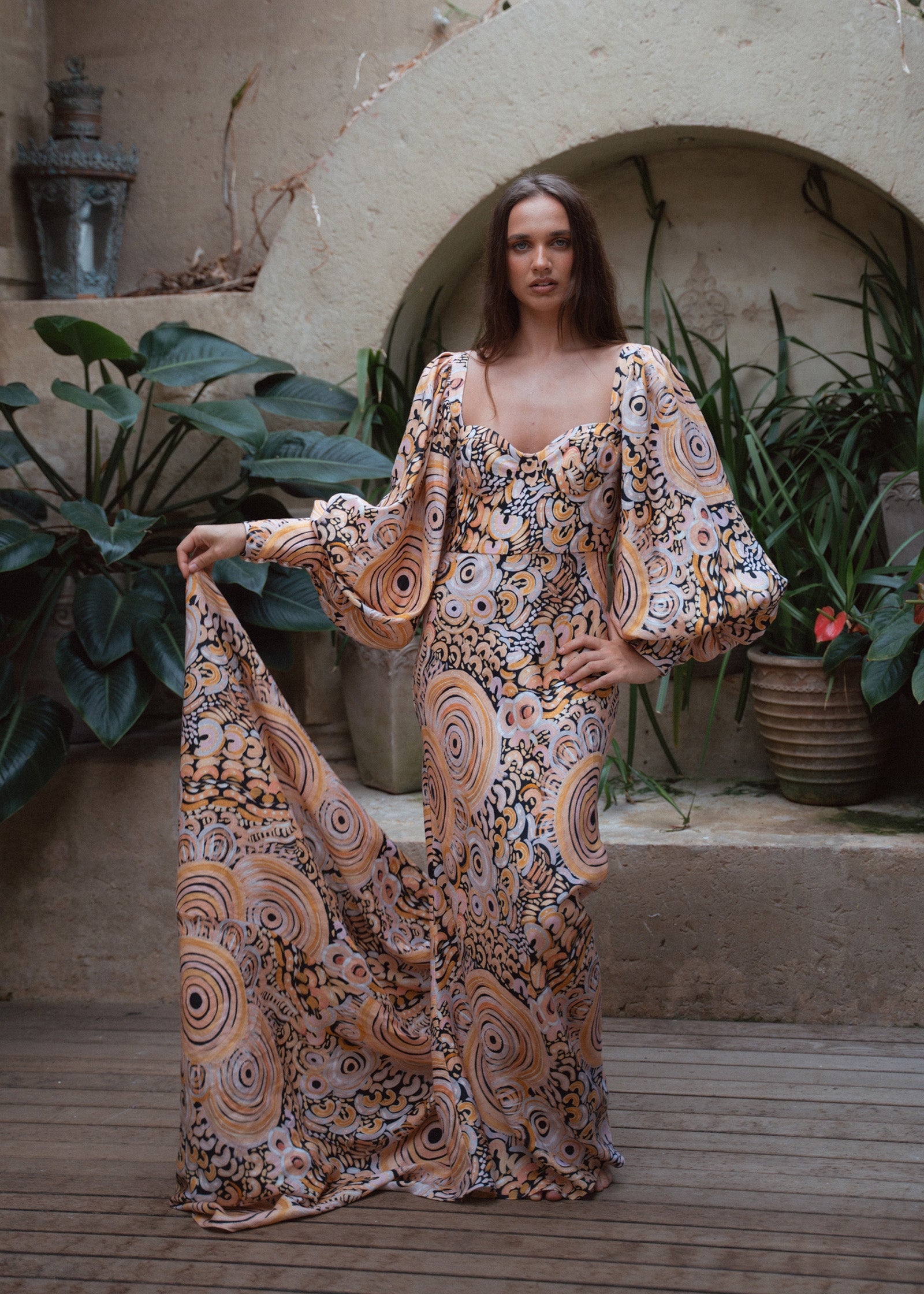 Yarilla Linen Formal Dress