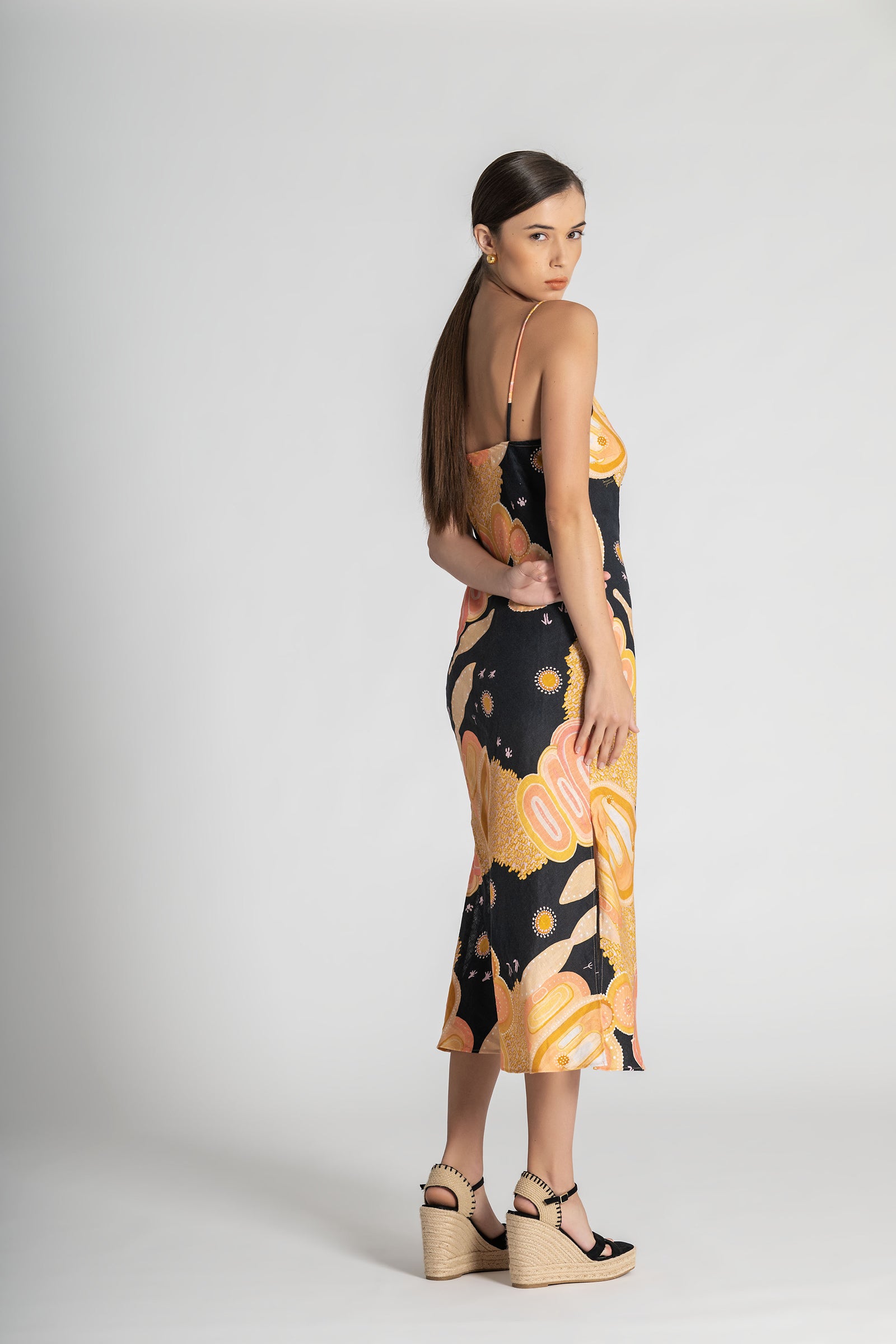 Yuulgarr Linen Slip Dress (Ready To Wear)