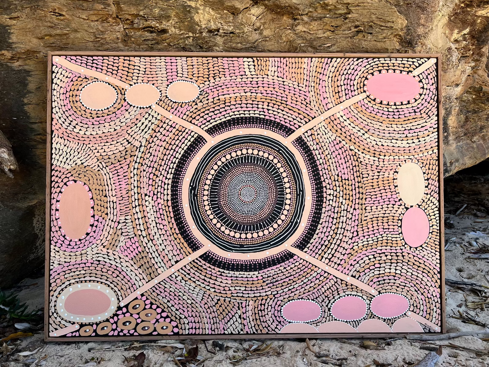 Jindas Jaanymili (Sisters Gathering) Canvas Print Edition