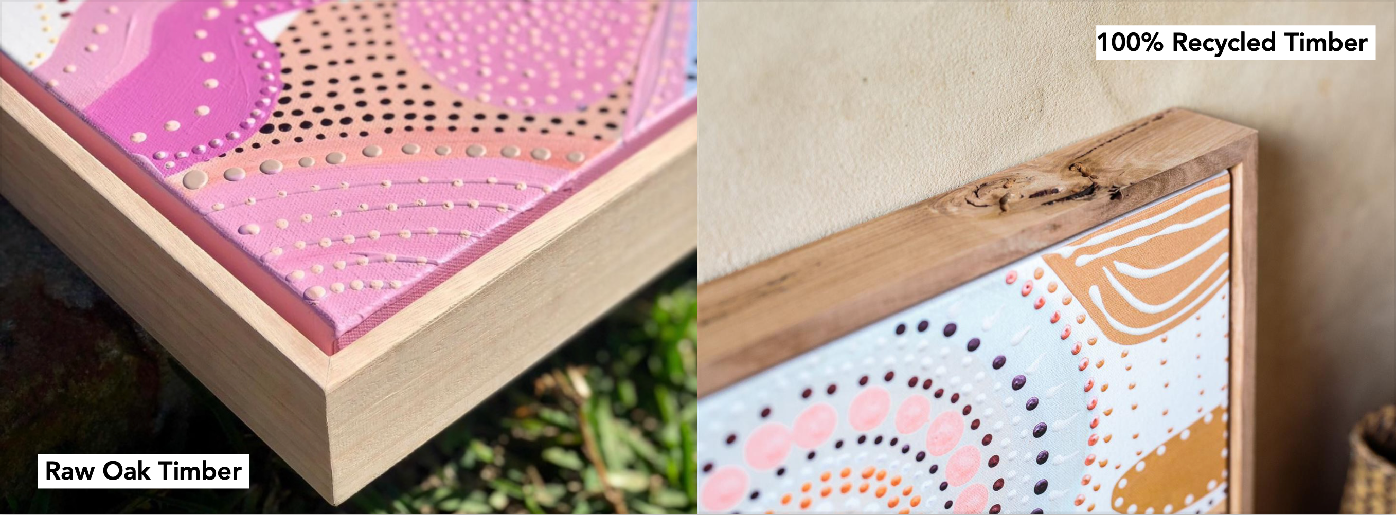 Miinggi Jaanymili Print Edition, Raw Oak Timber, 100% Recycled Timber