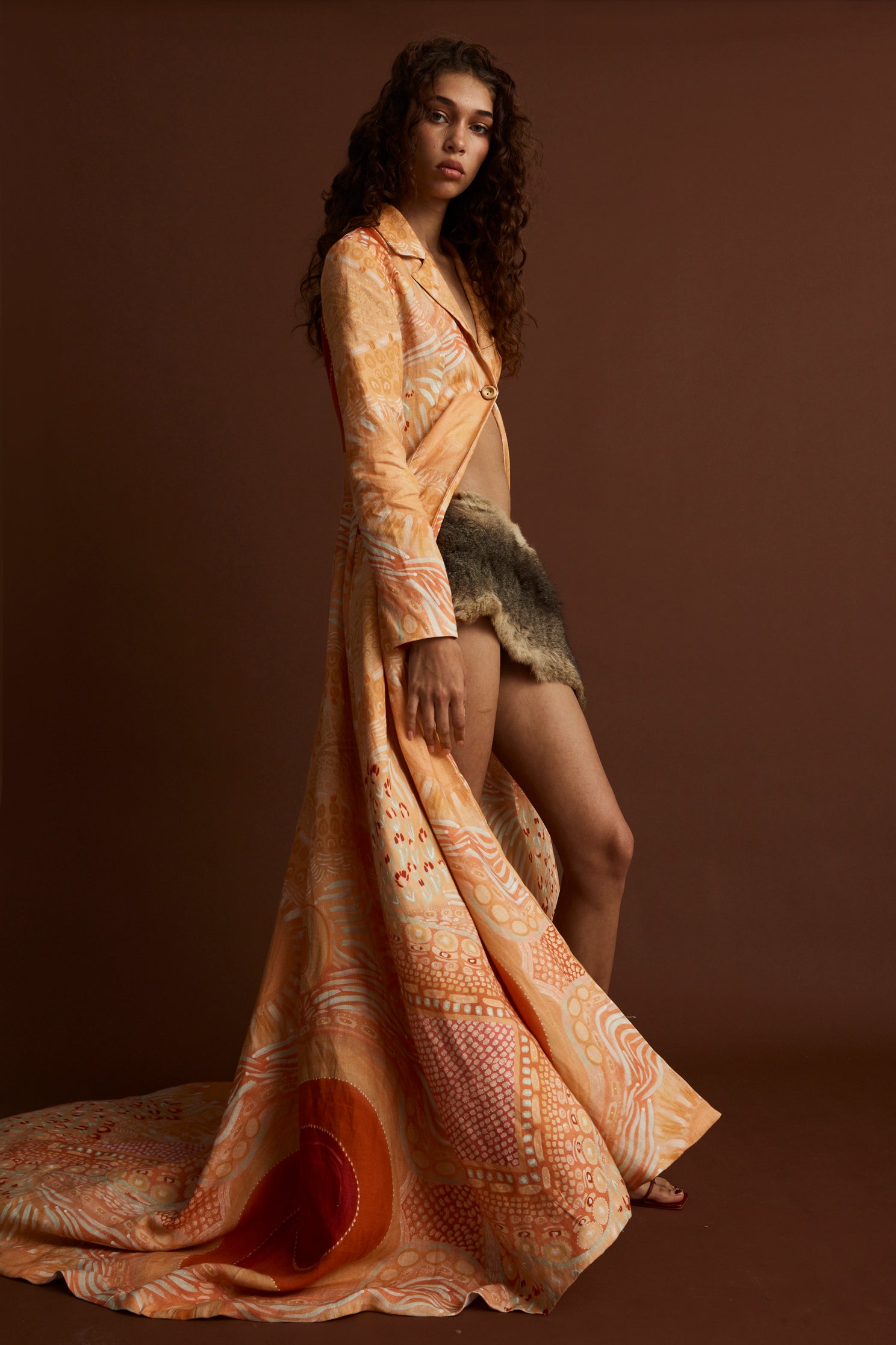 Gawngaan Linen Trench