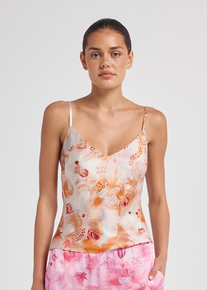 Bias Cut Silk Camisole
