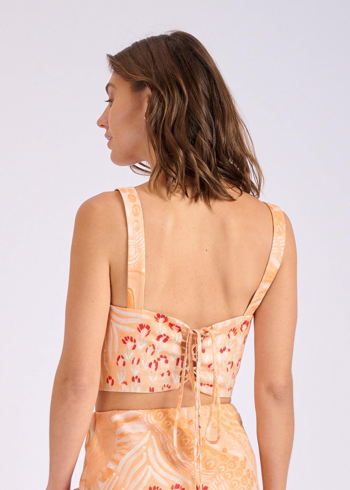 Gawngaan Linen Laced-Up Corset (Pre Order) Nov/Dec Delivery