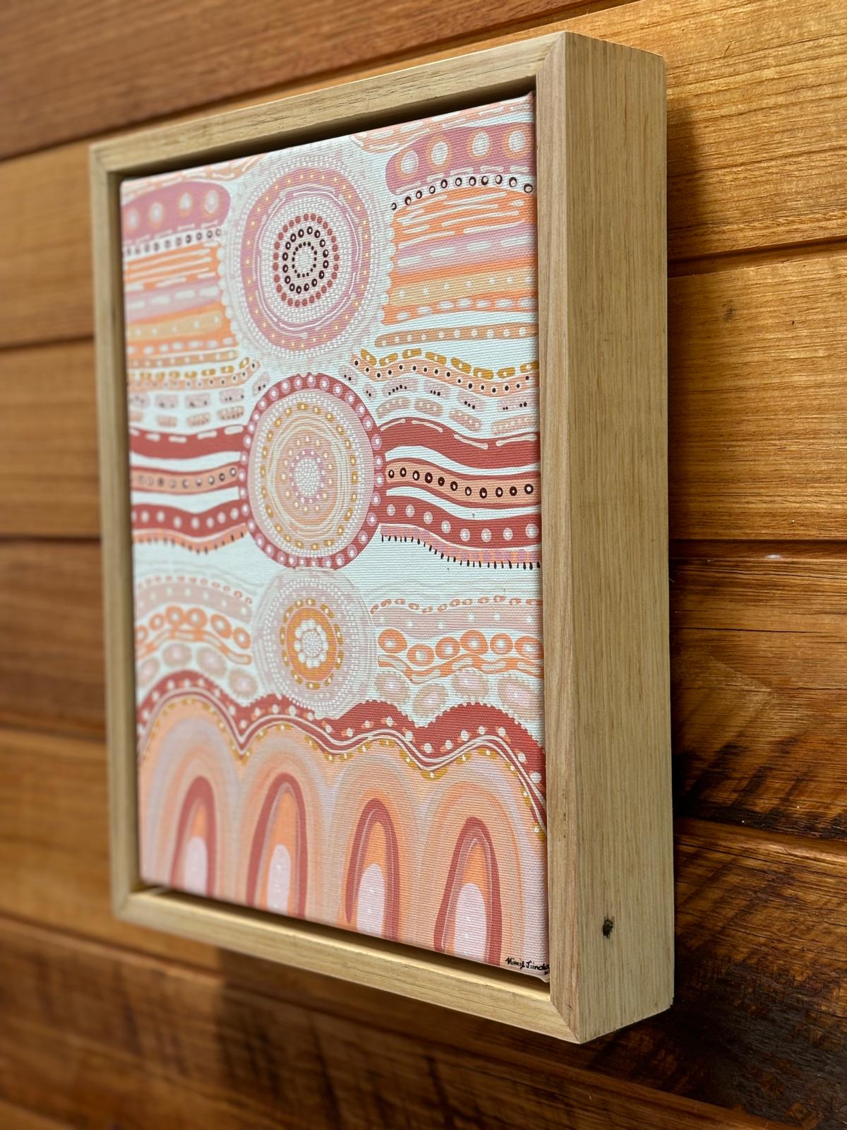 Guunu-Maana (Heal), Framed A4 Canvas Print