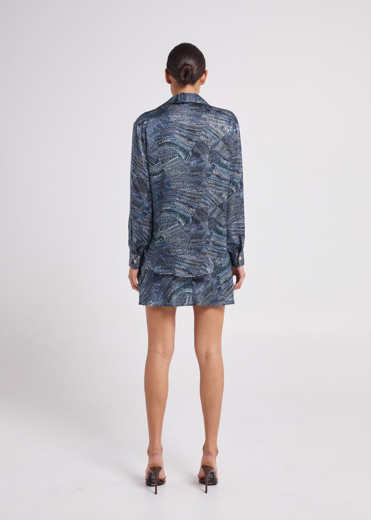 Fluid Long Sleeve Silk Shirt