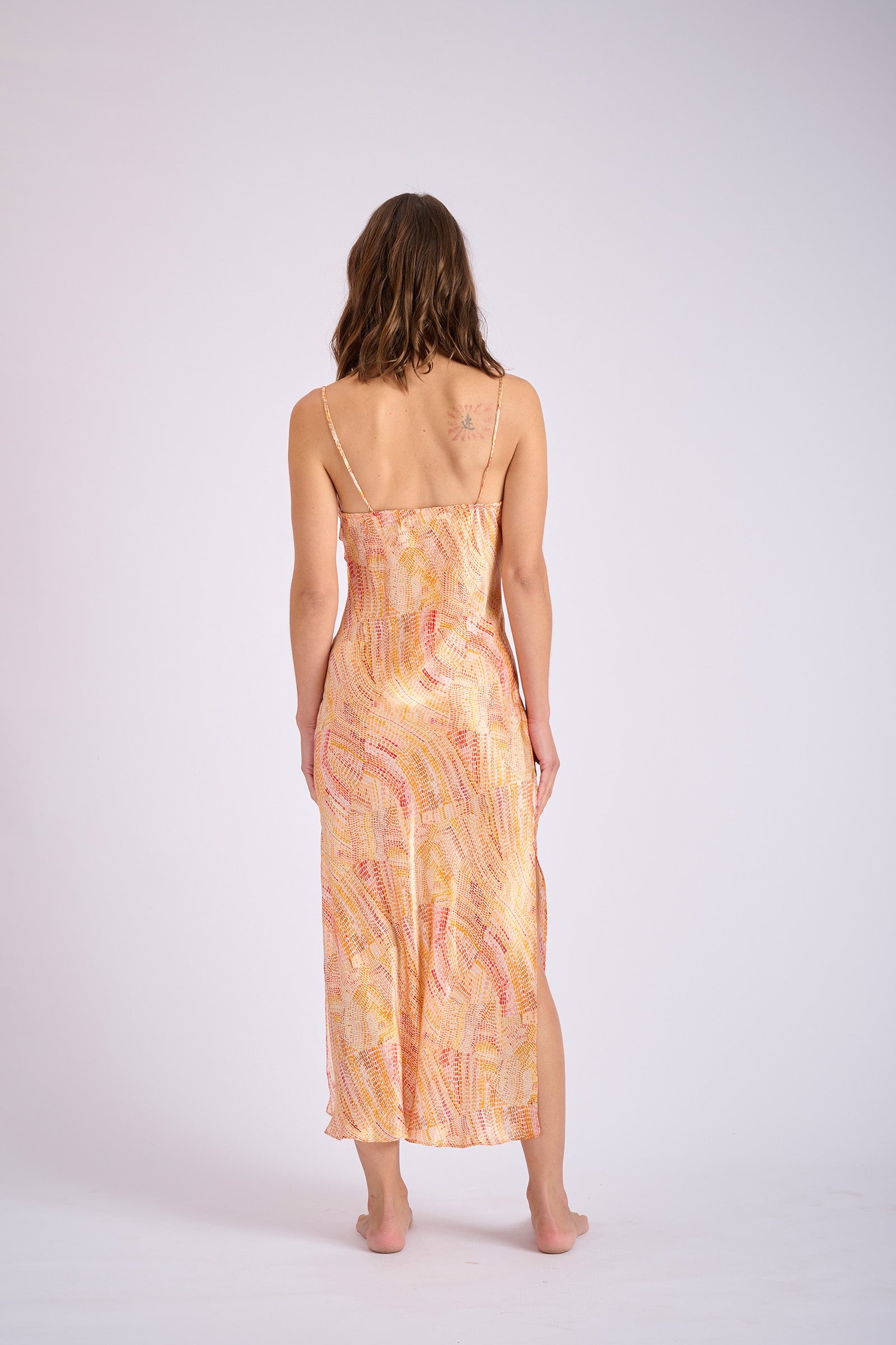 Jaanymili Sunset Silk Slip Dress (Pre Order) Nov/Dec Delivery