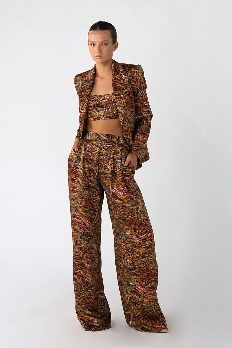 Jaanymilli Silk Tailored Pants