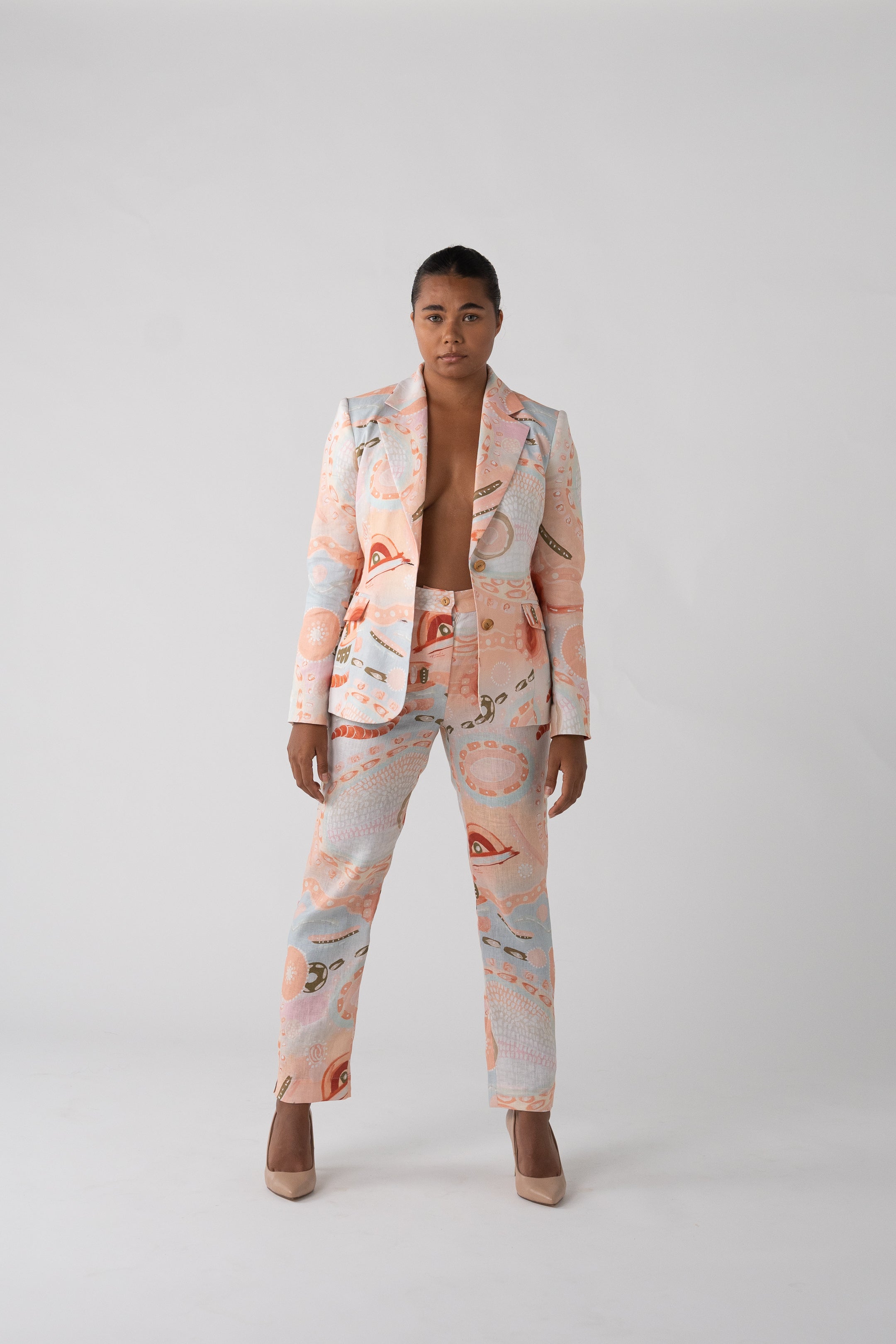Miinggi Heart Linen Flattering Pant