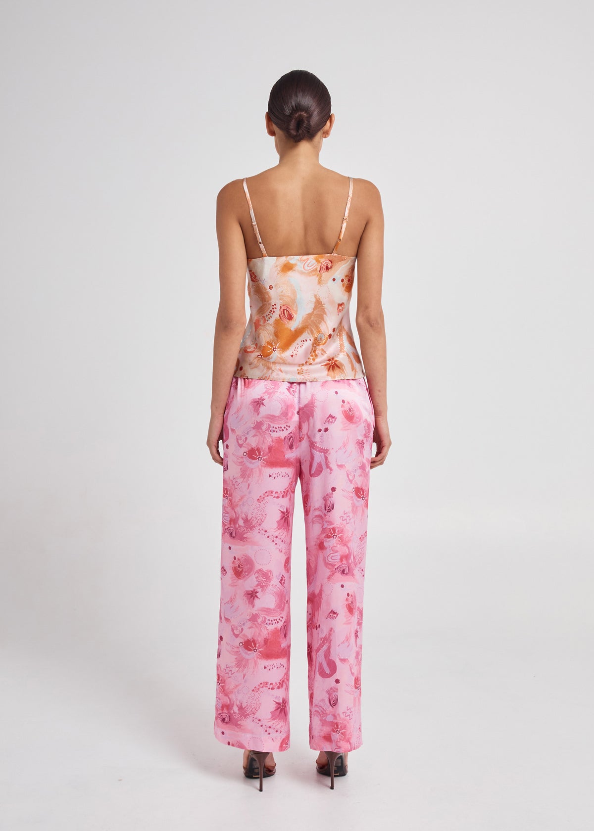 Wide Leg Silk Pant