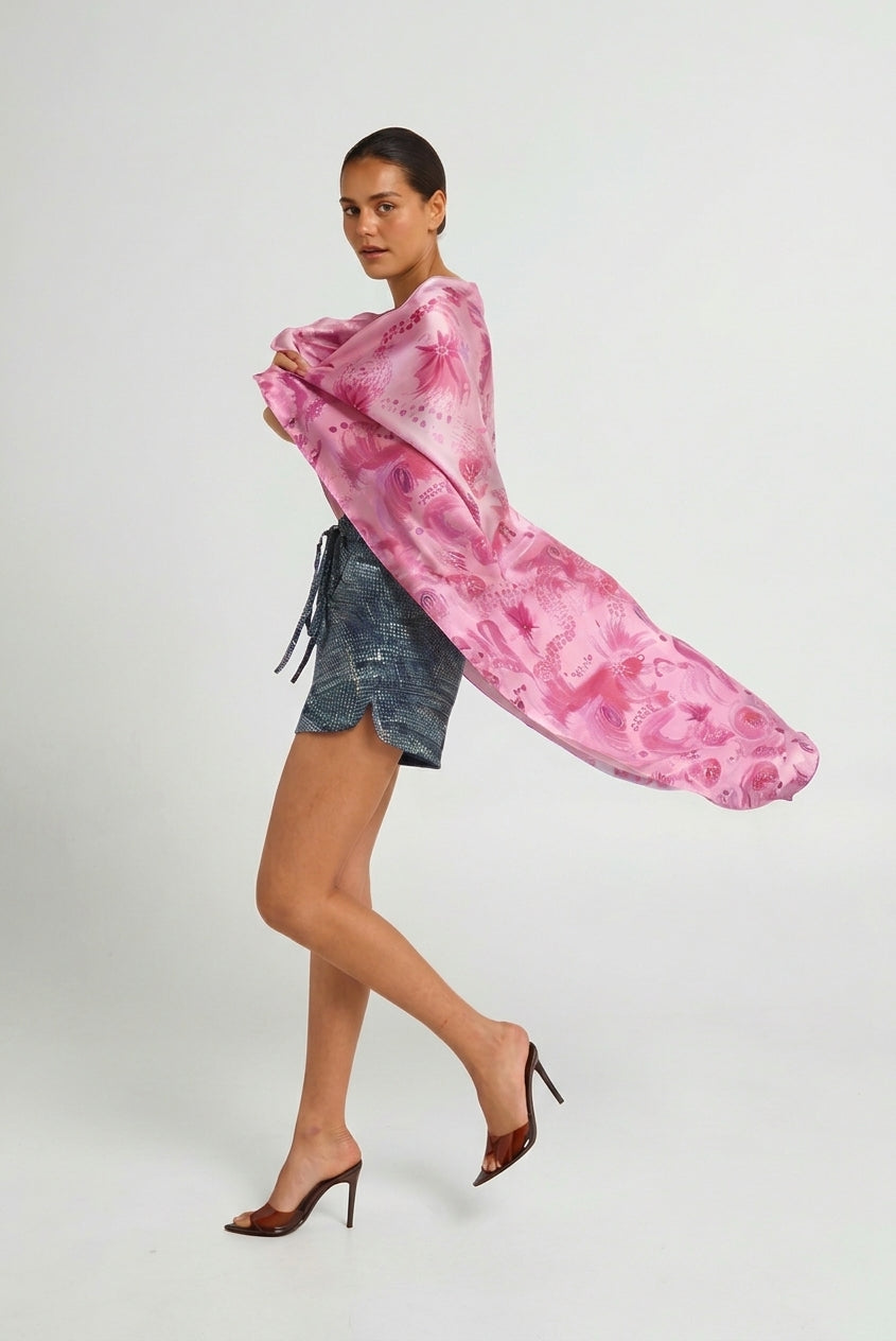 Oversized Silk Scarf