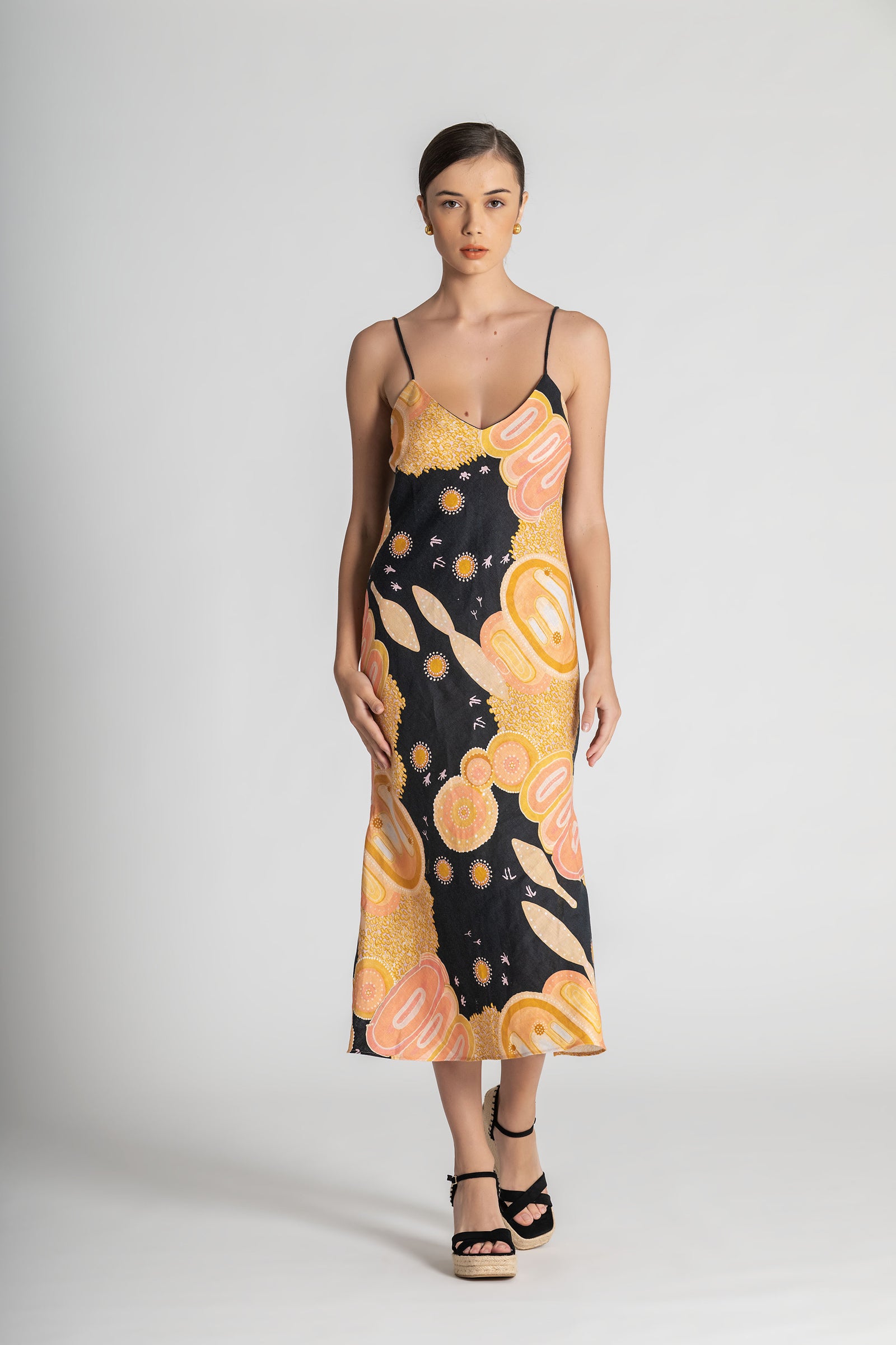 Yuulgarr Linen Slip Dress