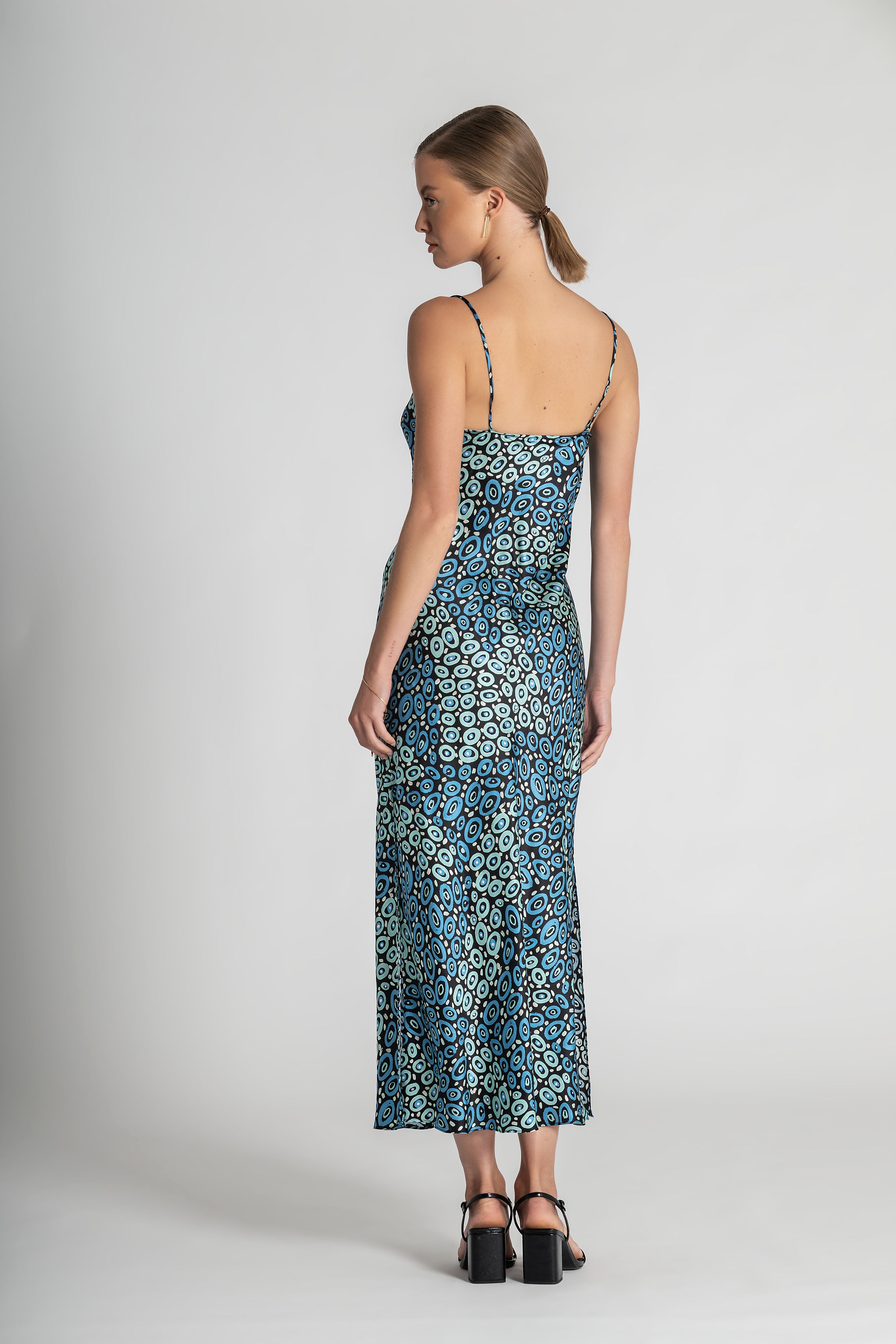Collectors Edit | Jibaanga Navy Silk Bias Slip