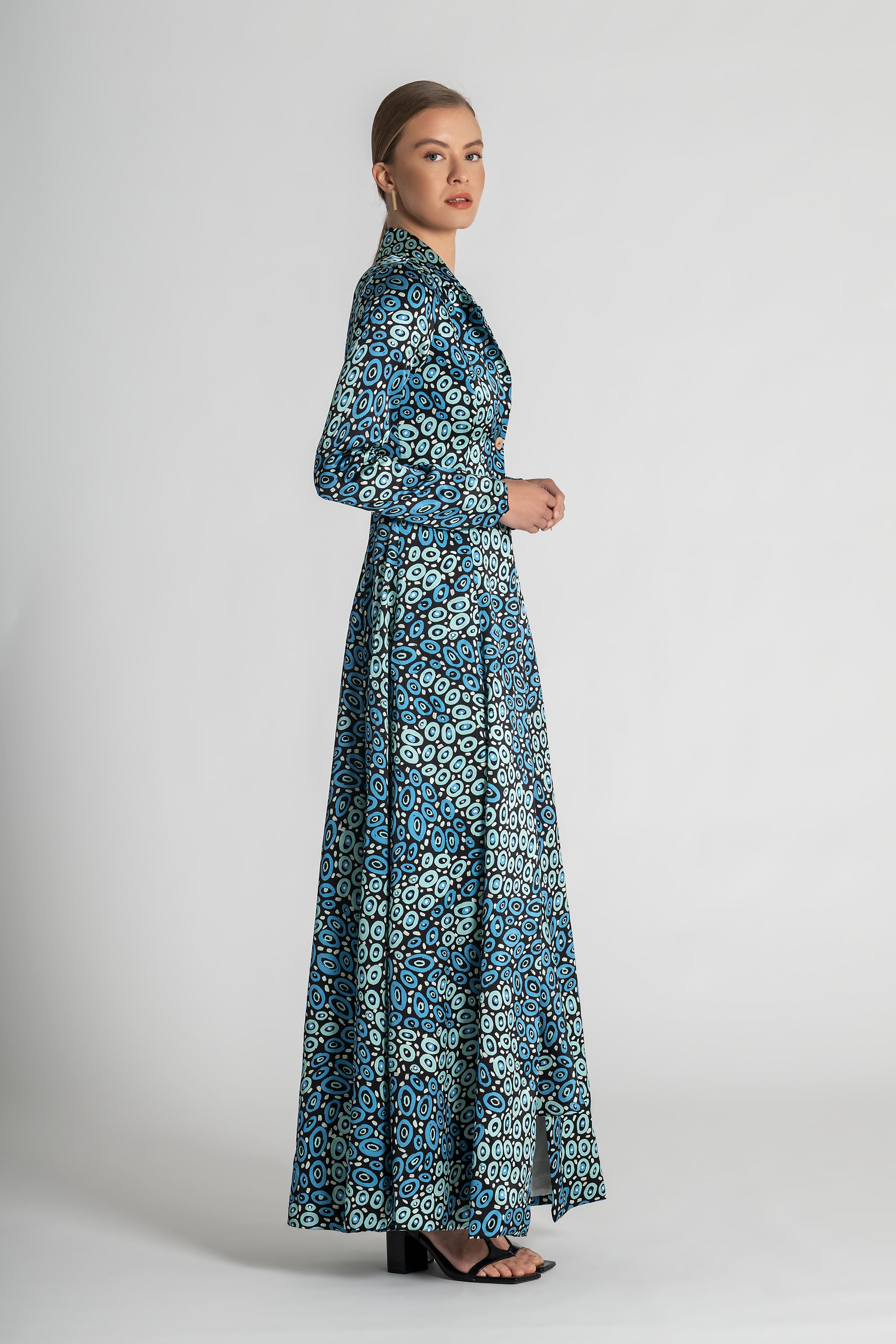 Collectors Edit | Jibaanga Navy Silk Trench
