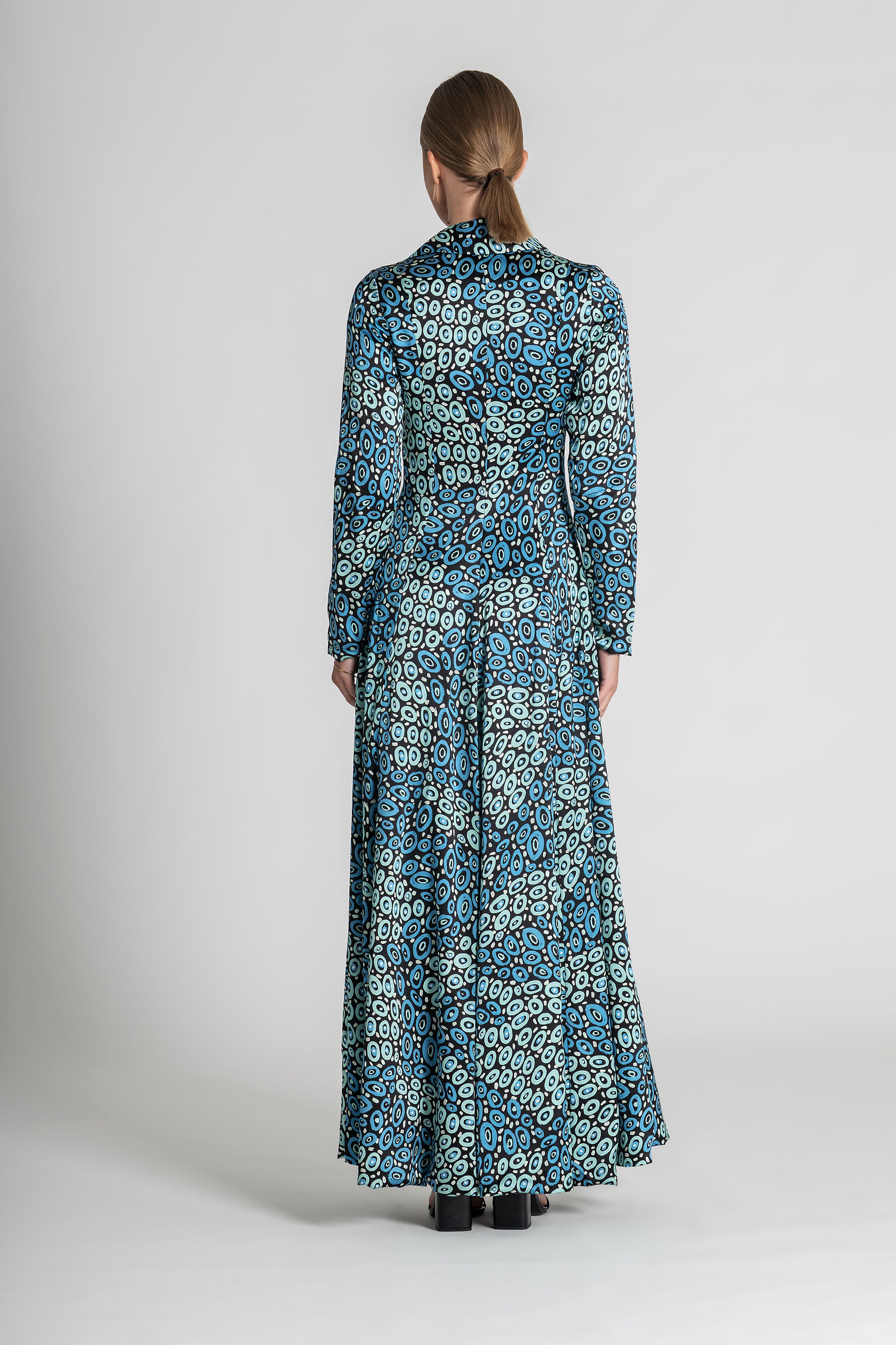 Collectors Edit | Jibaanga Navy Silk Trench