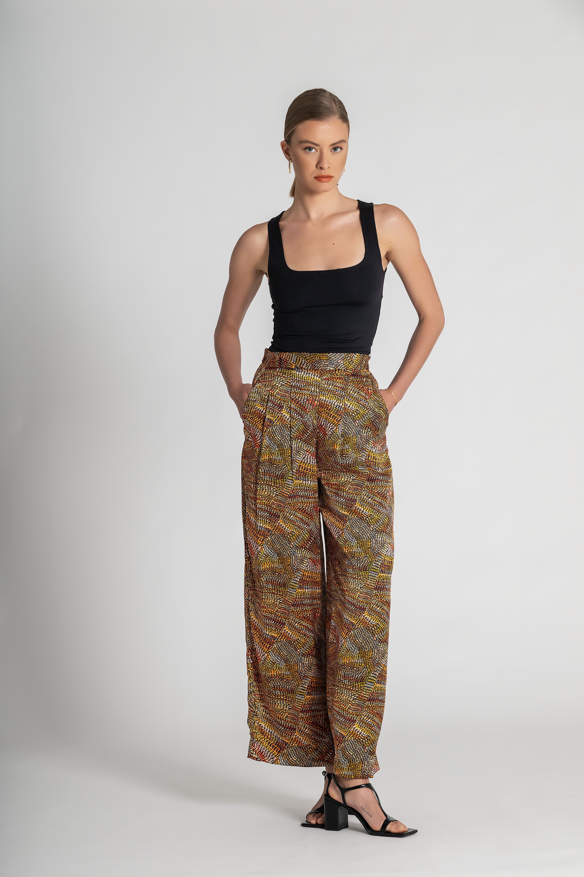Collectors Edit |  Jaanymilli Silk Tailored Wide Leg Pants